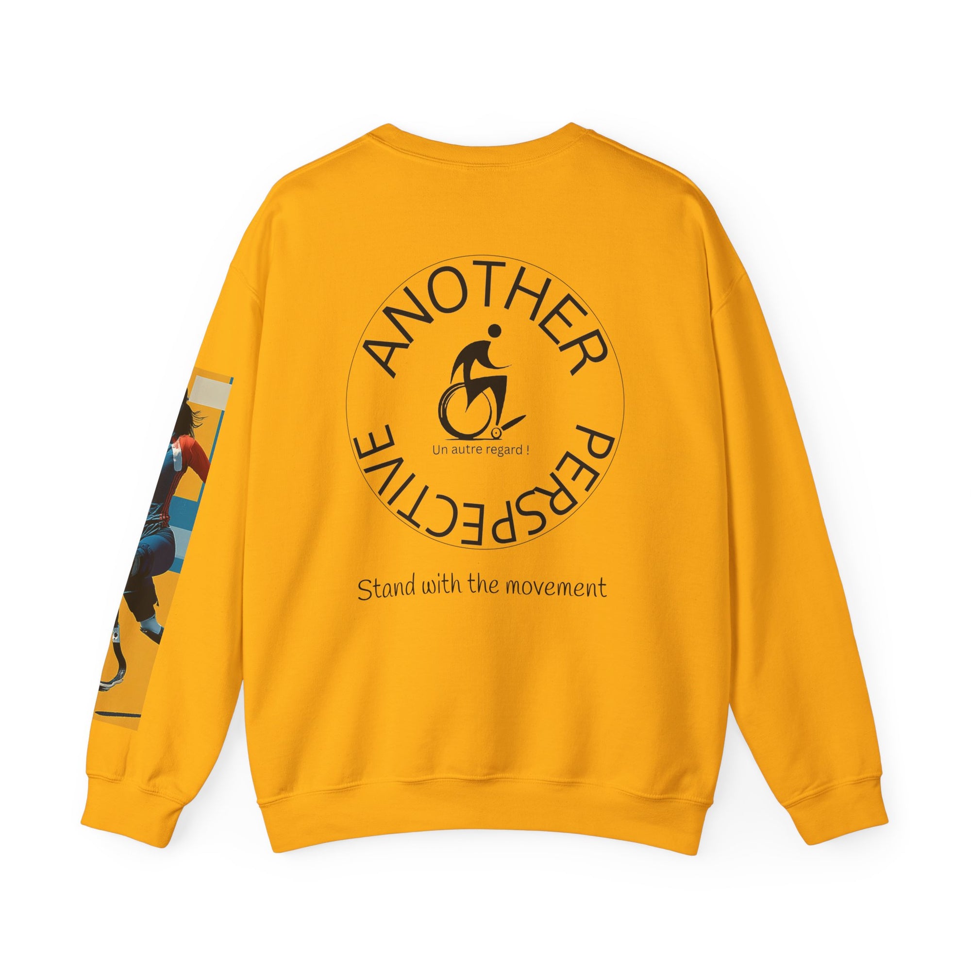 Inclusive WheelChair Course Sports Themed Sweatshirt for Empowerment, Unisex Heavy Blend Crewneck, Inspirational Gift for Activists