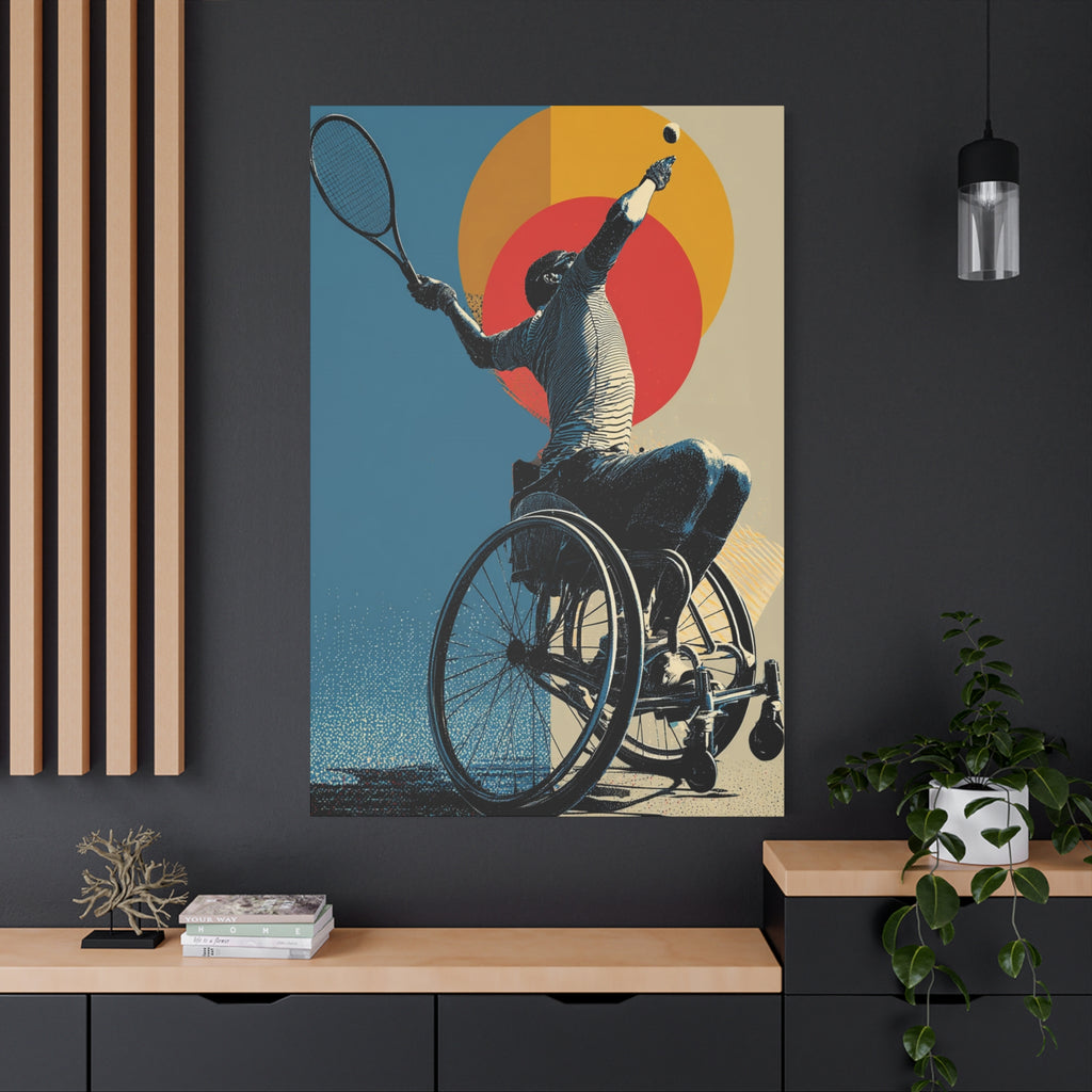 Empowering Wheelchair Tennis Canvas Art, Inspirational Wall Decor, Motivational Home Decor, Unique Gift for Sports Enthusiasts, [...]