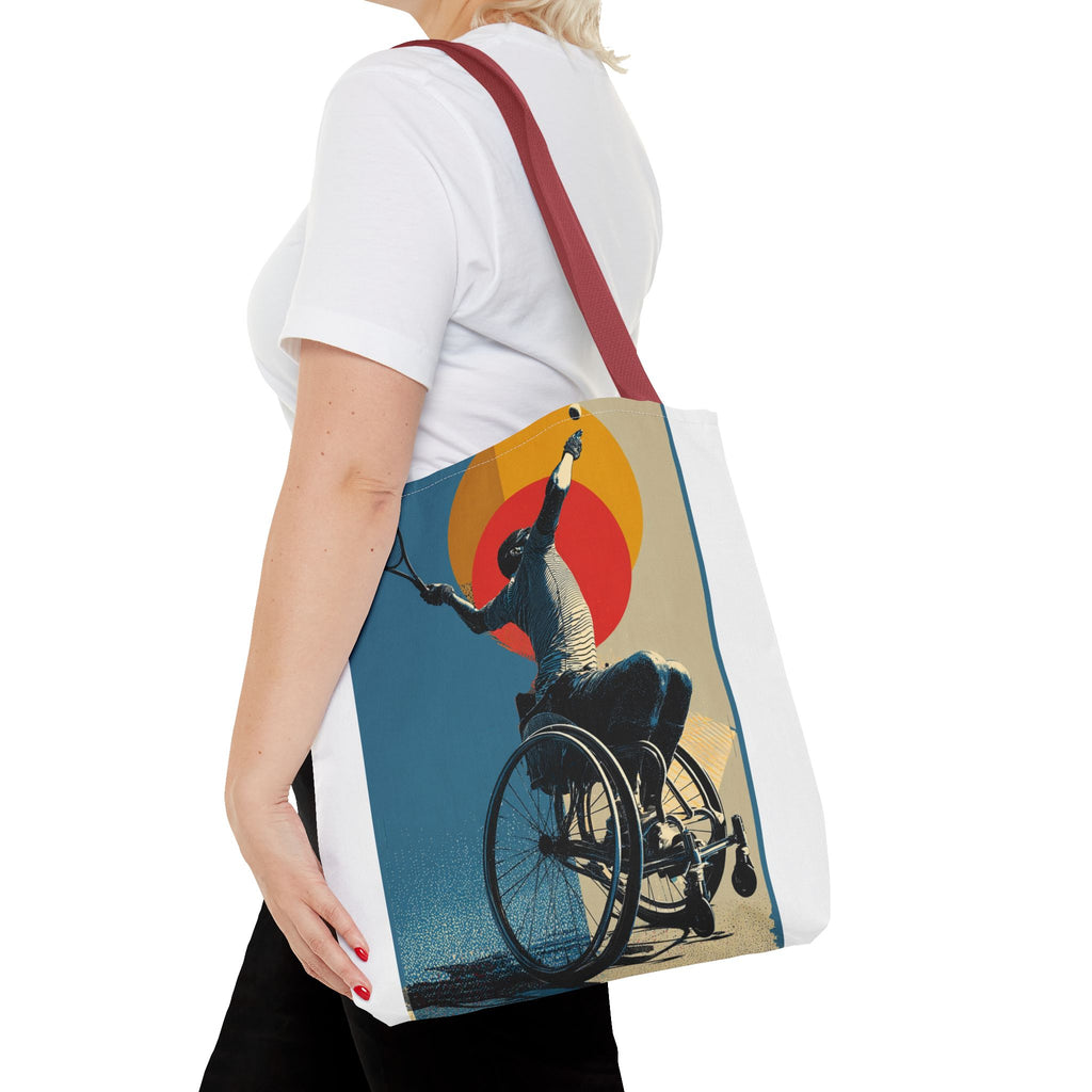 Inspirational Tennis Sports Tote Bag | Motivational Gym Bag, Everyday Use, Eco-Friendly Gift, Unique Sporty Design