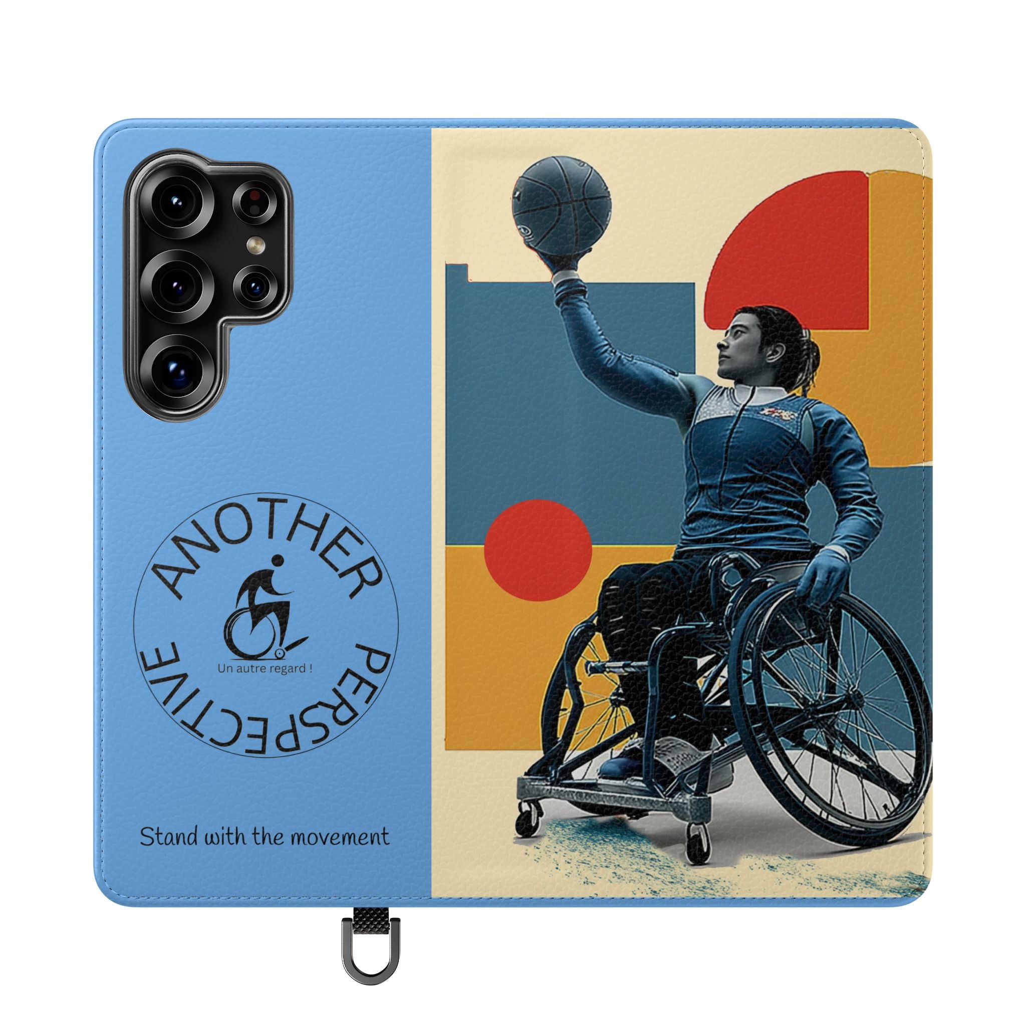 Adaptive Flip Cases for Empowerment, Wheelchair Basketball, Disability Awareness, Inspirational Gifts, Supportive Accessories