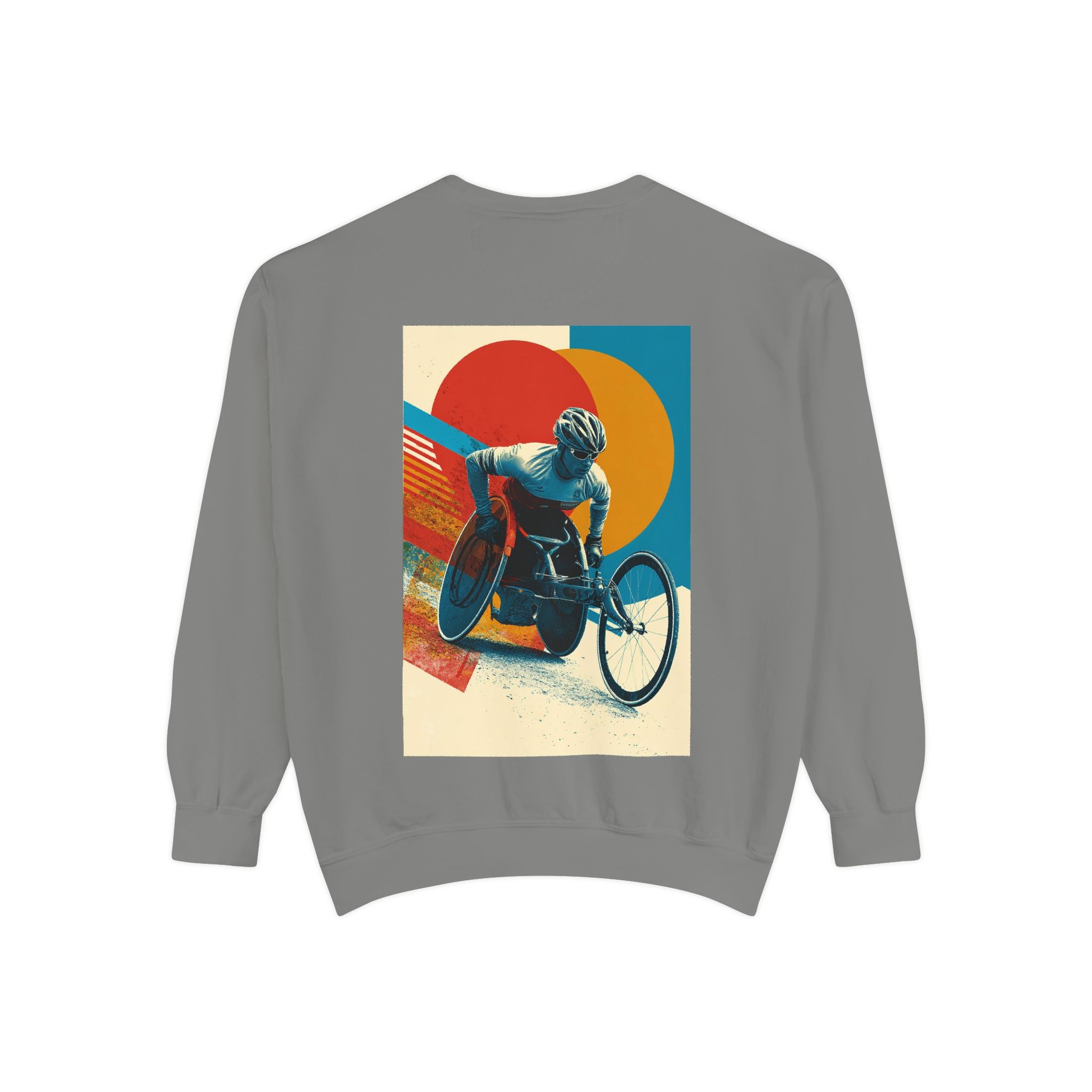 Inspirational Unisex Sweatshirt - Motivational Sports Wheelchair course Design | Perfect for Coaches, Athletes, Gifts, Casual Wear, and Events