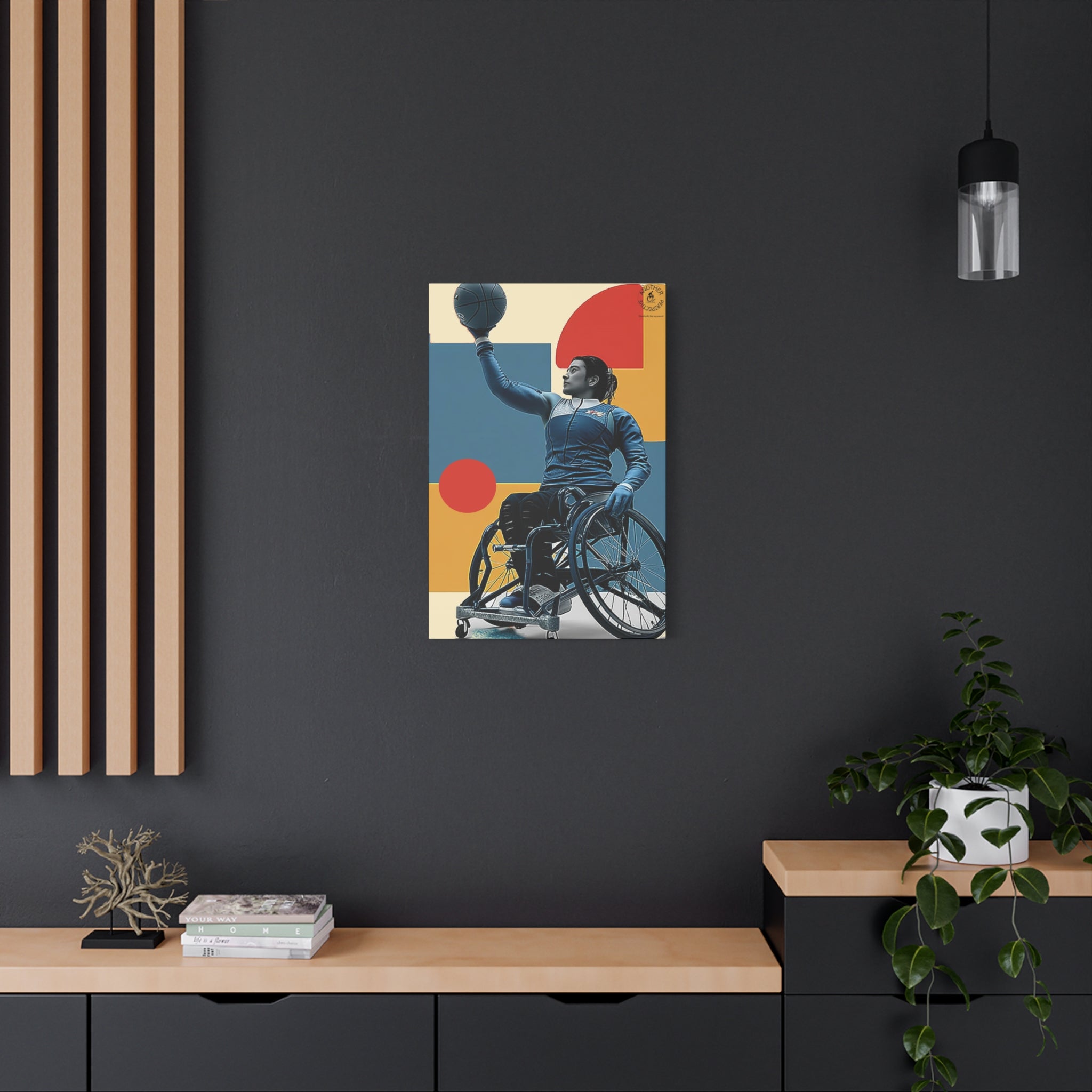 Empowering Wheelchair Basket Canvas Art, Inspirational Wall Decor, Motivational Home Decor, Unique Gift for Sports Enthusiasts, [...]