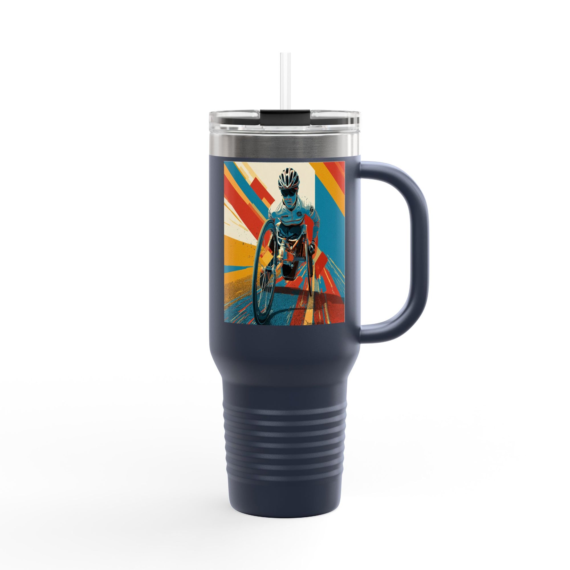 Vibrant Insulated Travel Mug, 40oz | Stylish Drinkware for Outdoor Adventures, Sports, Travel, Gifts