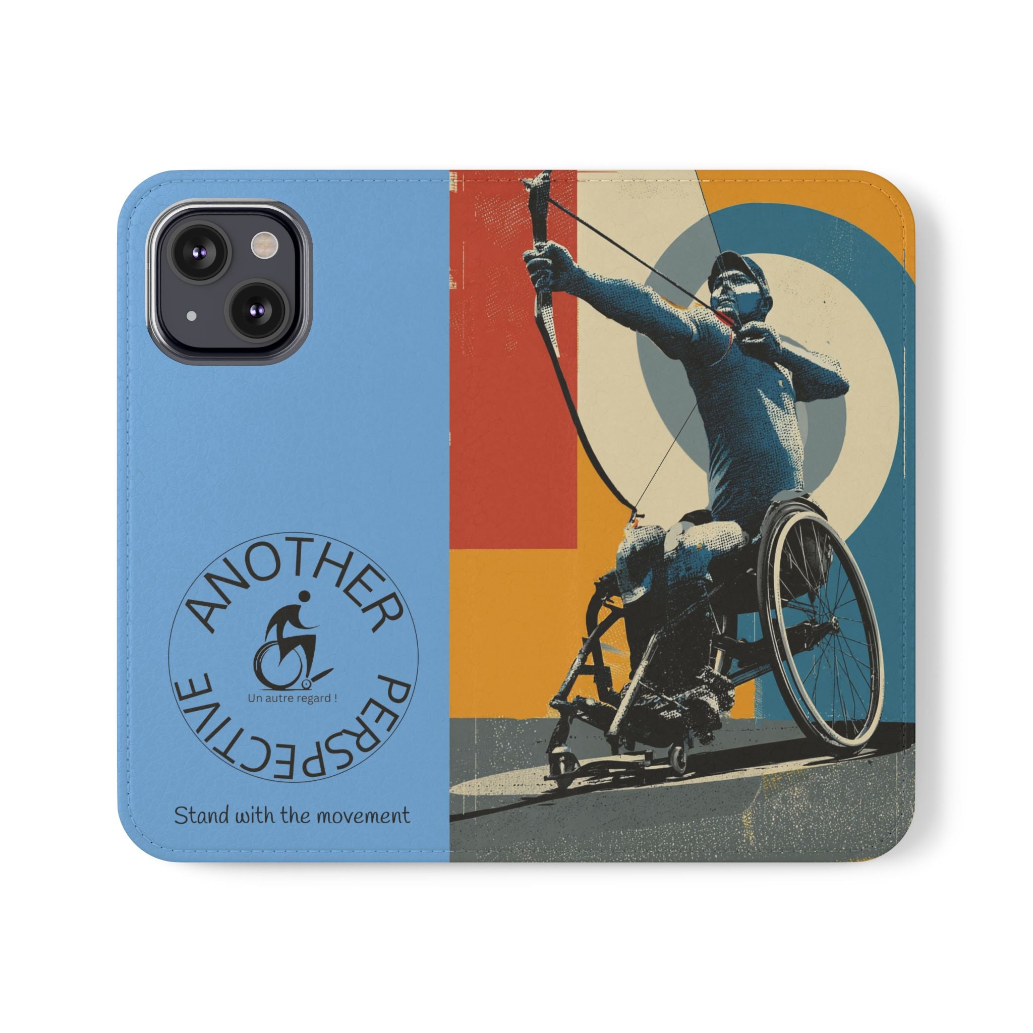 Sporty Flip Case for Athletes Archery, Phone Wallet Cover, Stylish Mobile Case, Perfect Gift for Sports Fans, Functional Design