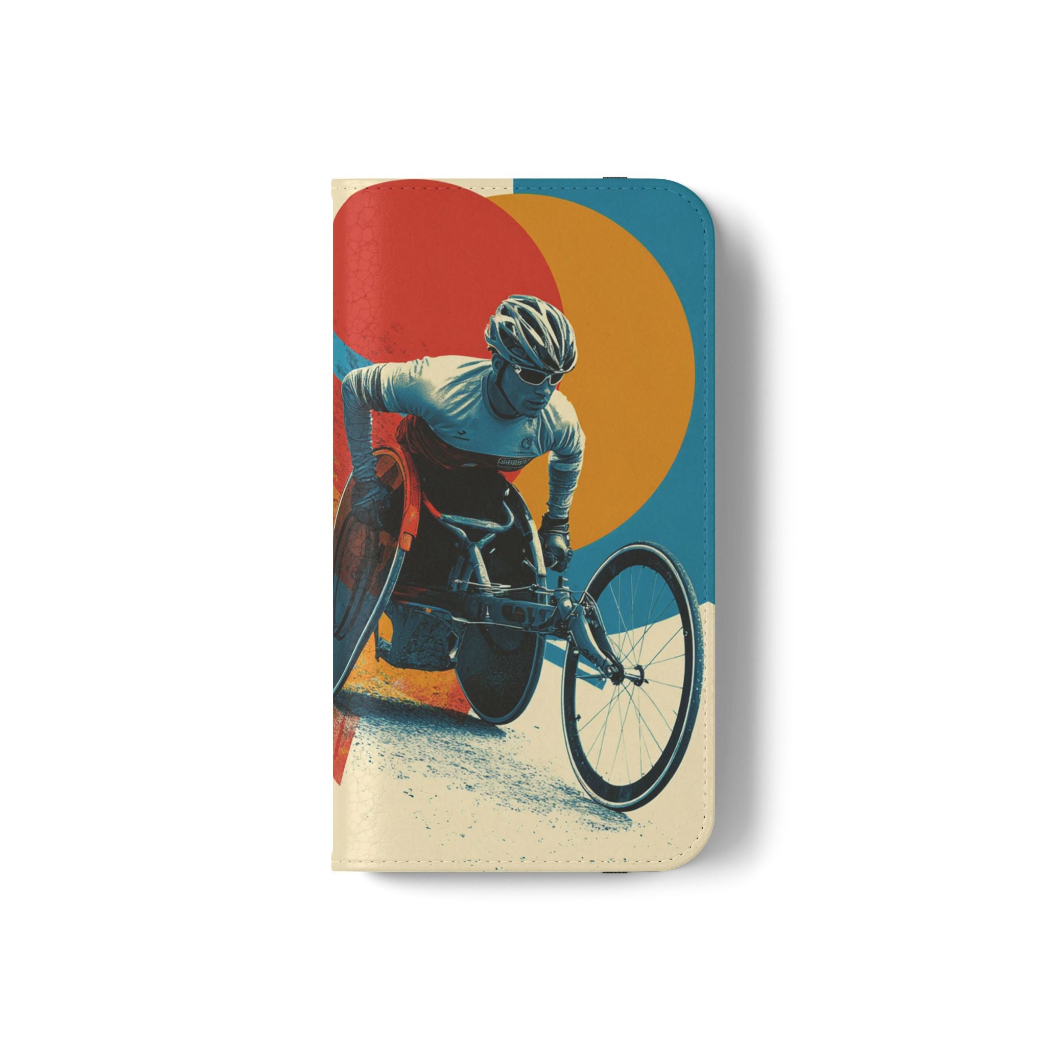 Mobility Advocate Flip Case for Phone Wheelchair, Supportive Gift for Activists, Stylish Wallet Phone Case, Perfect for Everyday Use