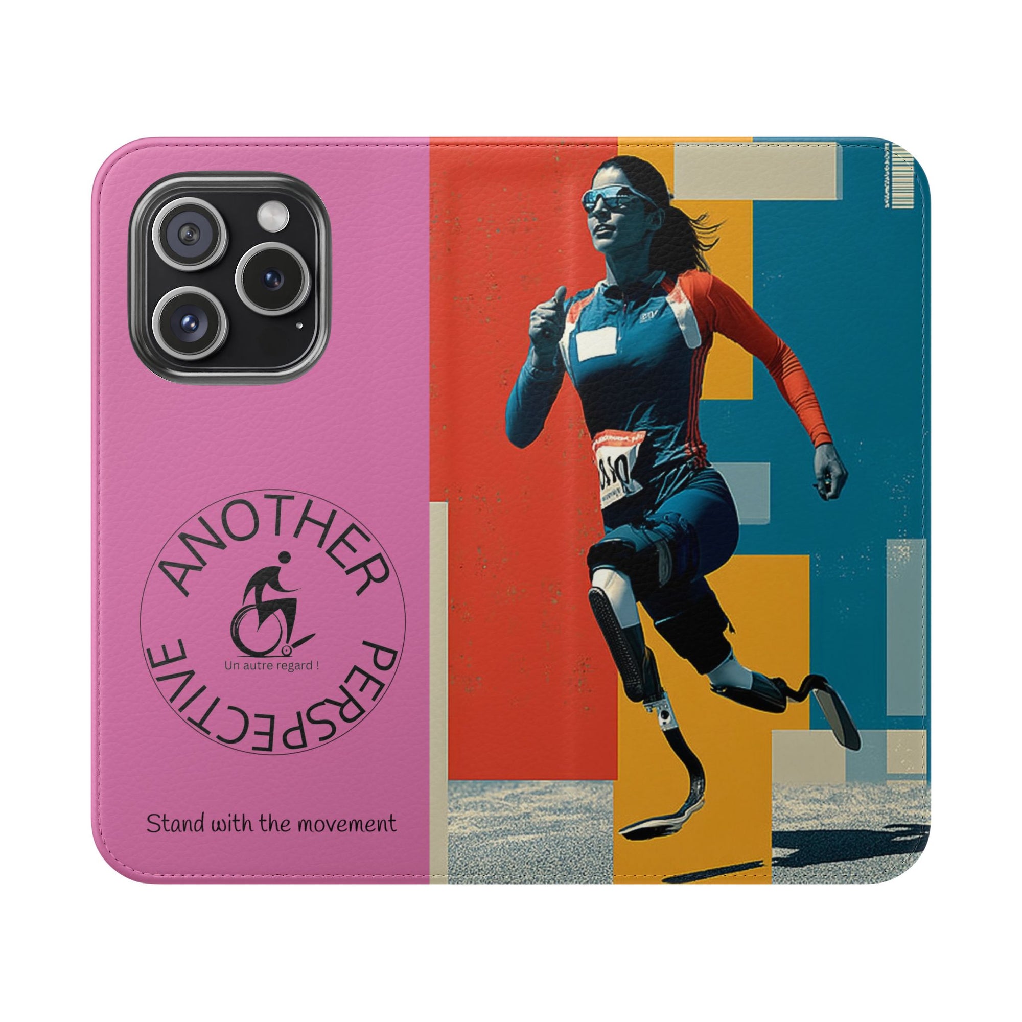 Empowering Flip Cases for Smartphones Course| Stand with the Movement, Stylish Phone Cover, Unique Gift, Inclusive Design, Support Accessibility