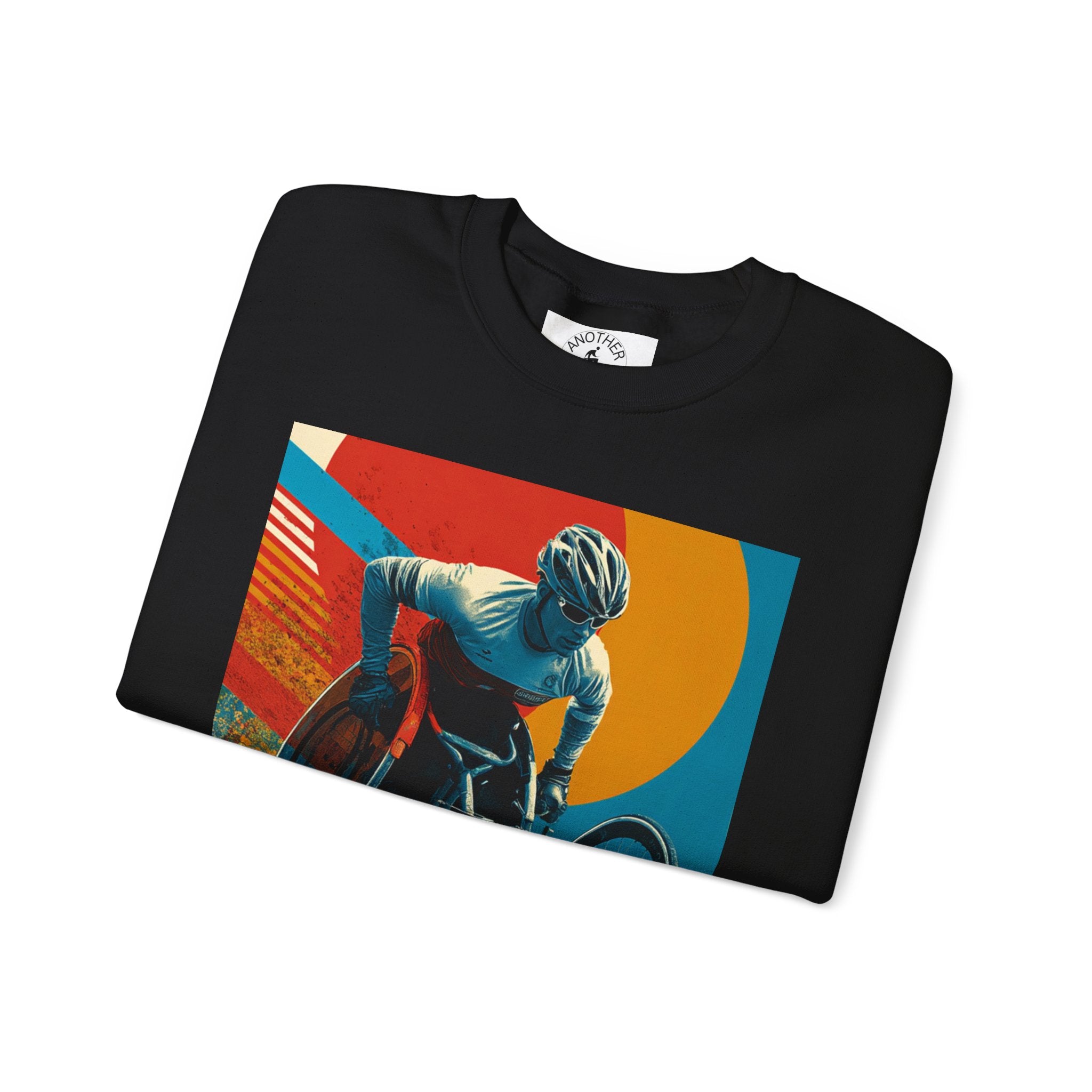 Inclusive WheelChair Course Sports Themed Sweatshirt for Empowerment, Unisex Heavy Blend Crewneck, Inspirational Gift for Activists