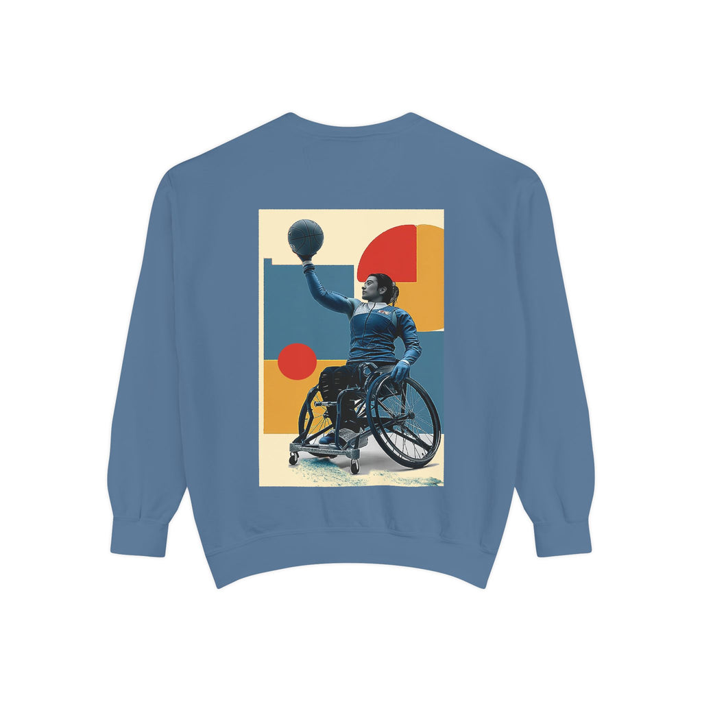 Inspirational Unisex Sweatshirt - Motivational Sports Basket Design | Perfect for Coaches, Athletes, Gifts, Casual Wear, and Events