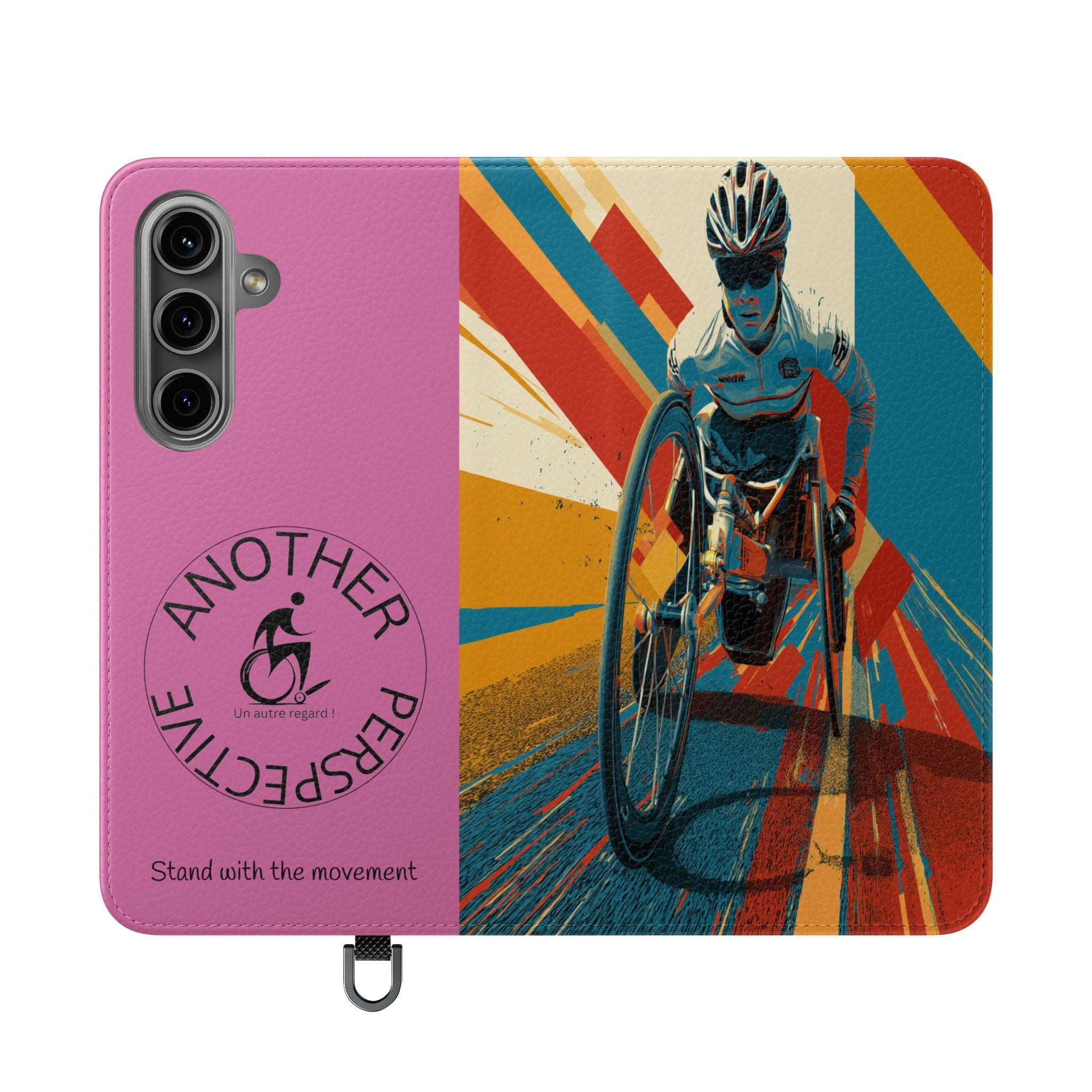 Inclusive Flip Cases for All Wheelchair, Phone Wallet, Strong & Stylish, Stand with the Movement, Perfect Gift, Everyday Use