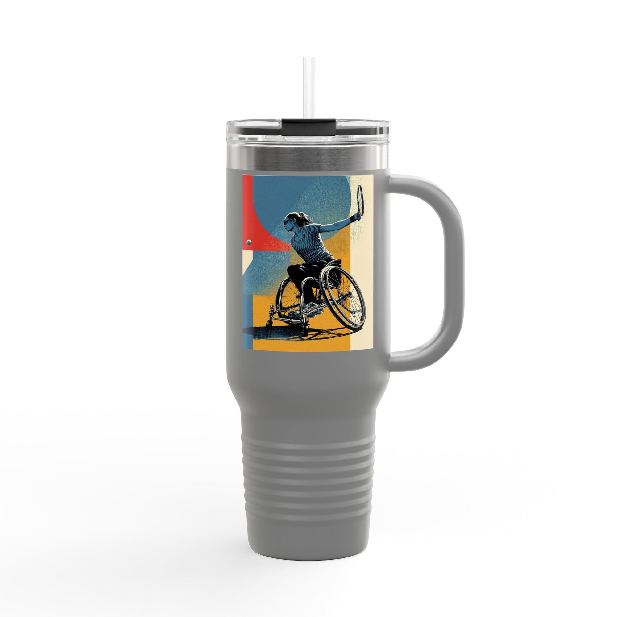 Vibrant Insulated Travel Mug, 40oz | Stylish Drinkware for Outdoor Adventures, Sports, Travel, Gifts