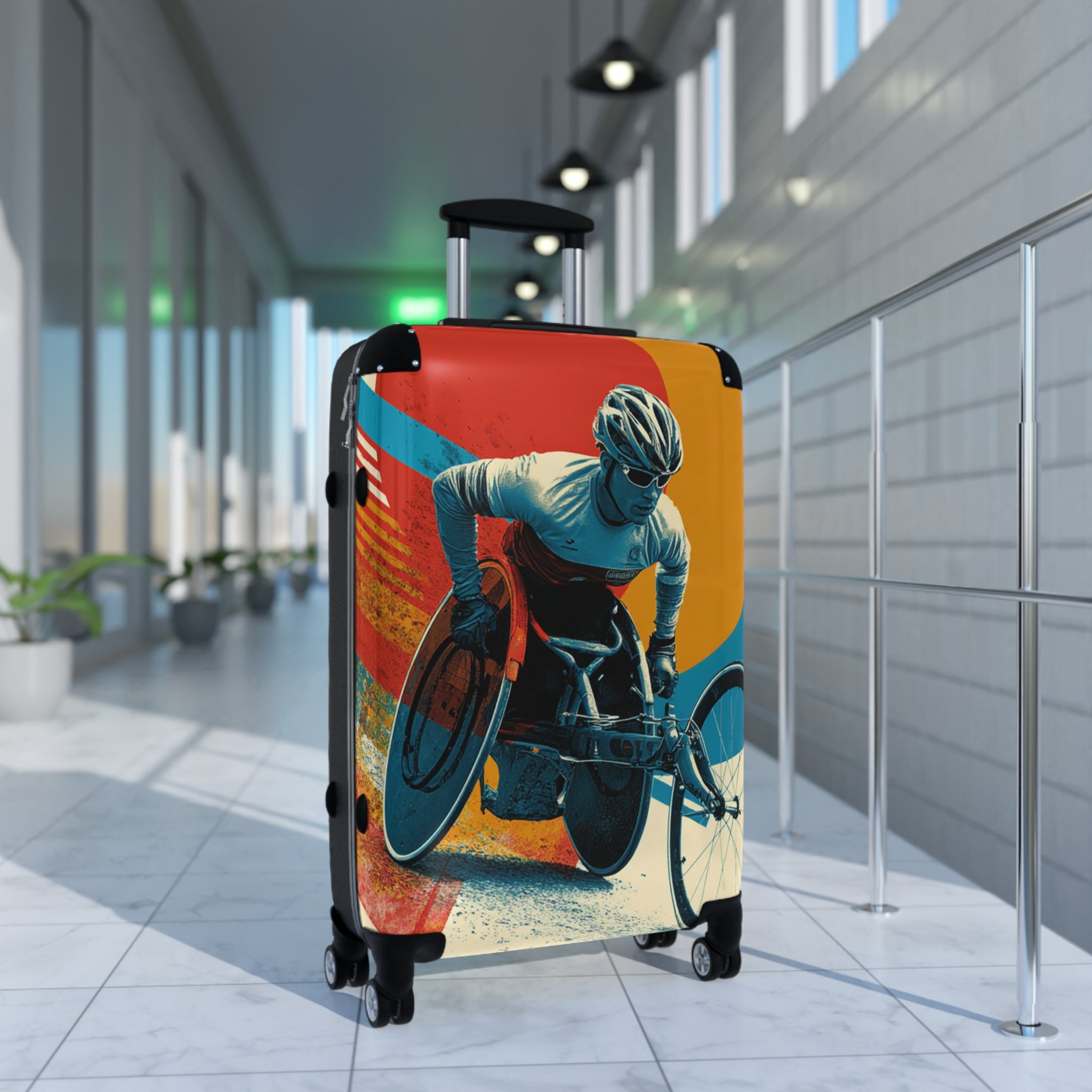 Wheelchair Athlete Suitcase - Travel Gear for Adaptive Sports, Unique Luggage, Inspirational Gift, Mobility Travel, Adventure Bag