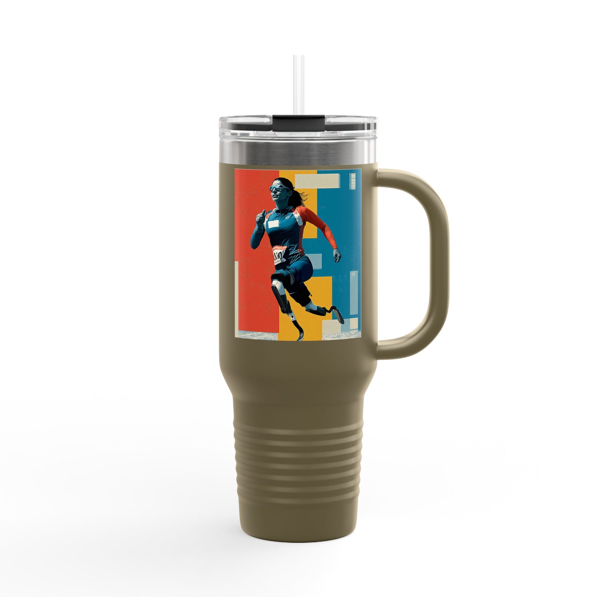 Vibrant Insulated Travel Mug, 40oz | Stylish Drinkware for Outdoor Adventures, Sports, Travel, Gifts
