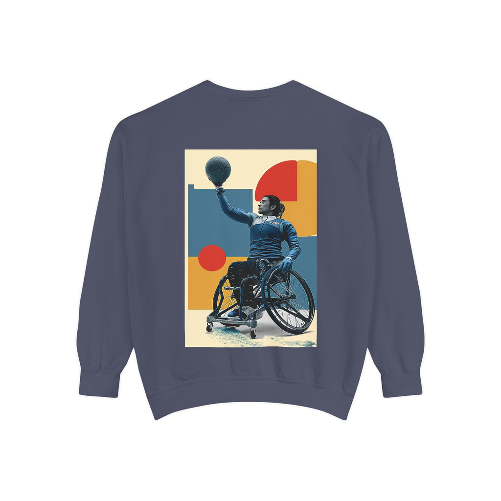 Inspirational Unisex Sweatshirt - Motivational Sports Basket Design | Perfect for Coaches, Athletes, Gifts, Casual Wear, and Events