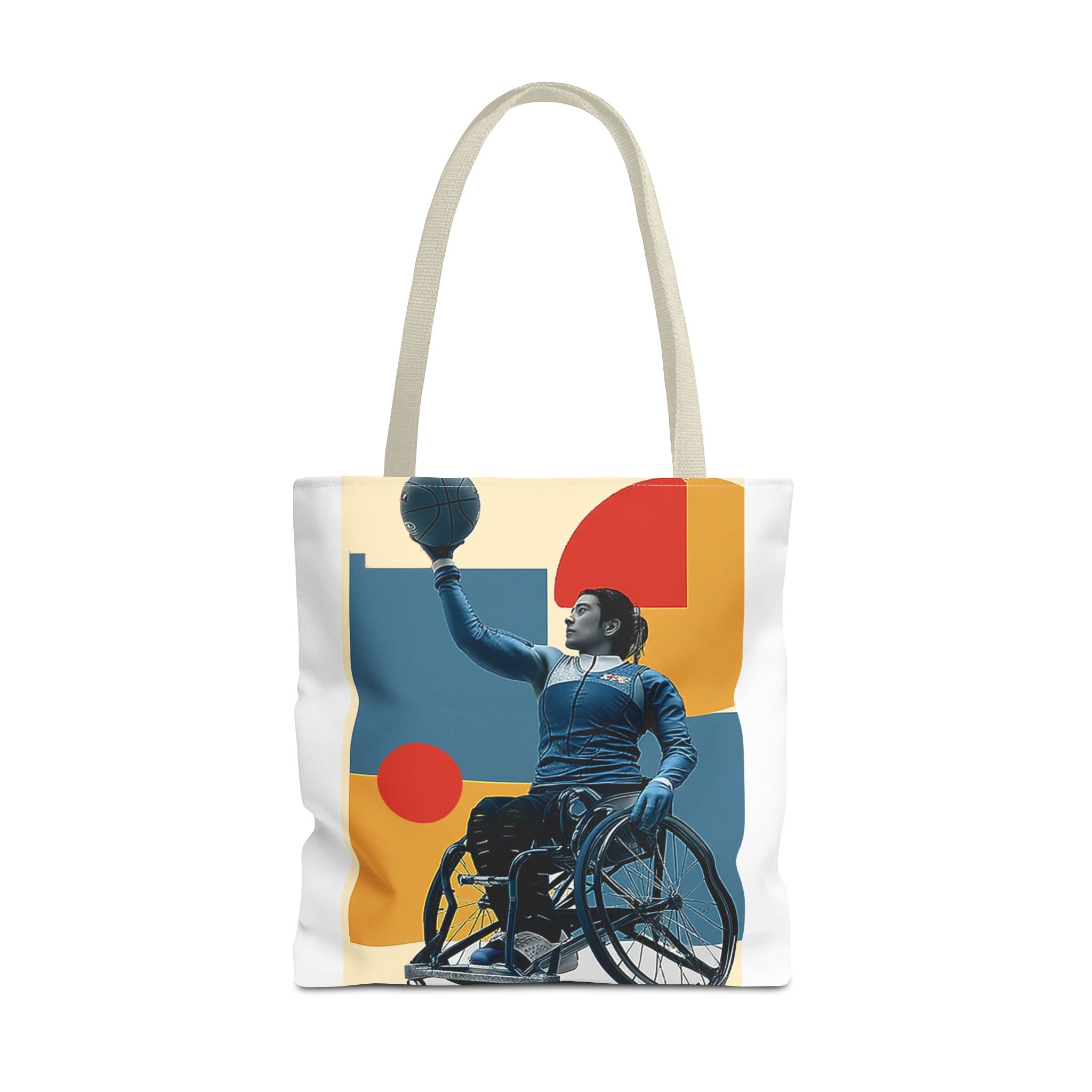 Inspirational Wheelchair Sports Tote Bag | Motivational Gym Bag, Everyday Use, Eco-Friendly Gift, Unique Sporty Design