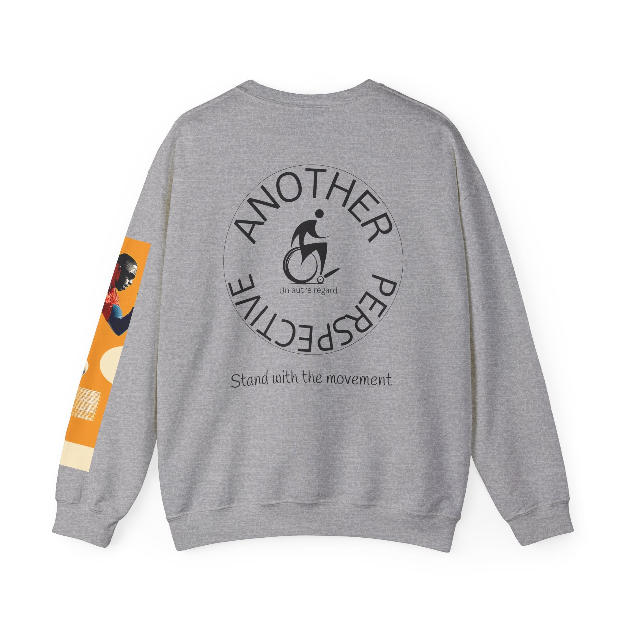 Inclusive Course Sports Themed Sweatshirt for Empowerment, Unisex Heavy Blend Crewneck, Inspirational Gift for Activists