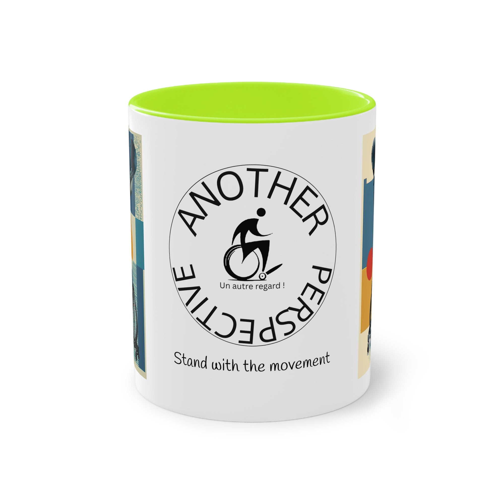 Dynamic Two-Tone Coffee Mug Basket,  Ideal Gift for Athletes, Motivational Morning Caffeine Boost, Sports Lover Cup