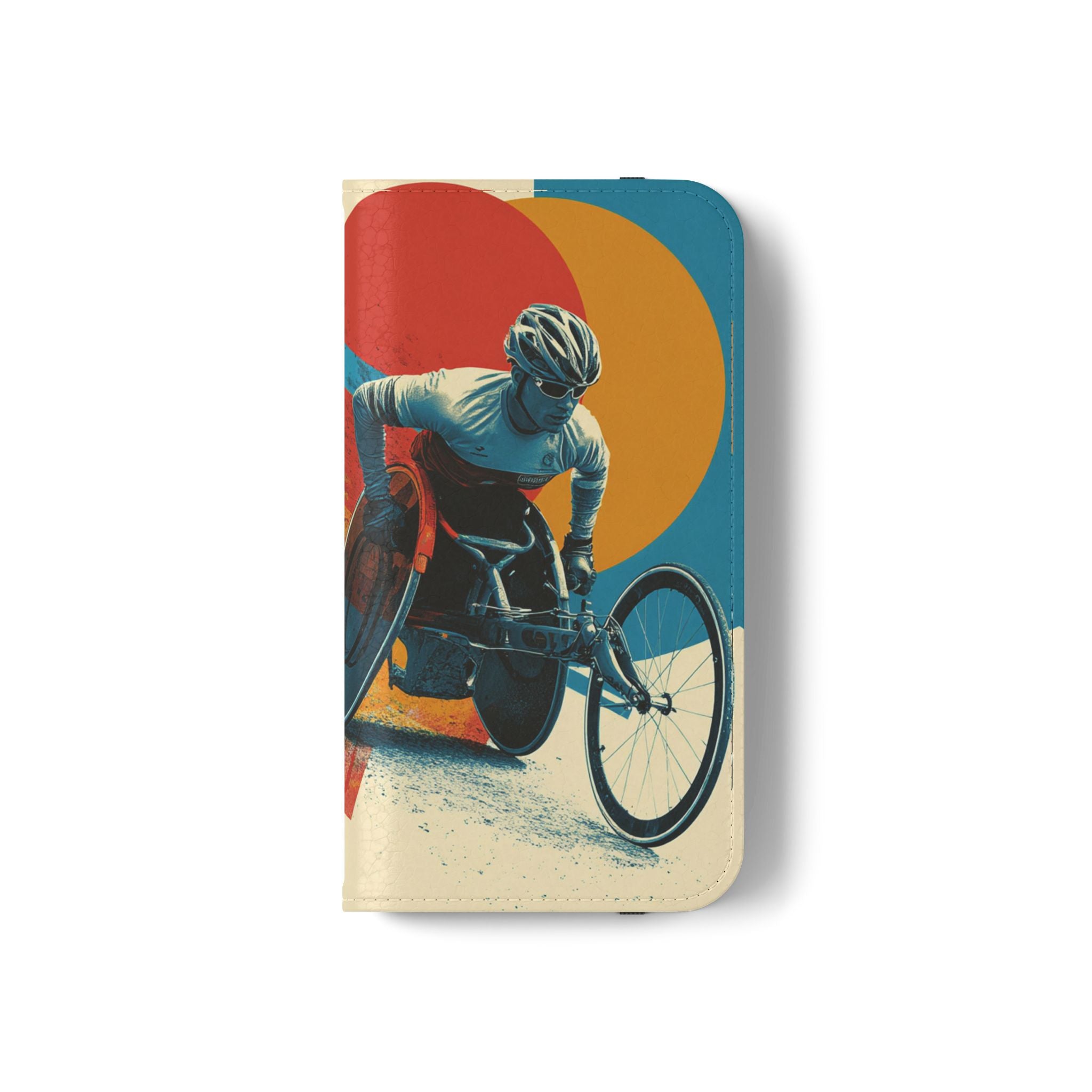 Mobility Advocate Flip Case for Phone Wheelchair, Supportive Gift for Activists, Stylish Wallet Phone Case, Perfect for Everyday Use