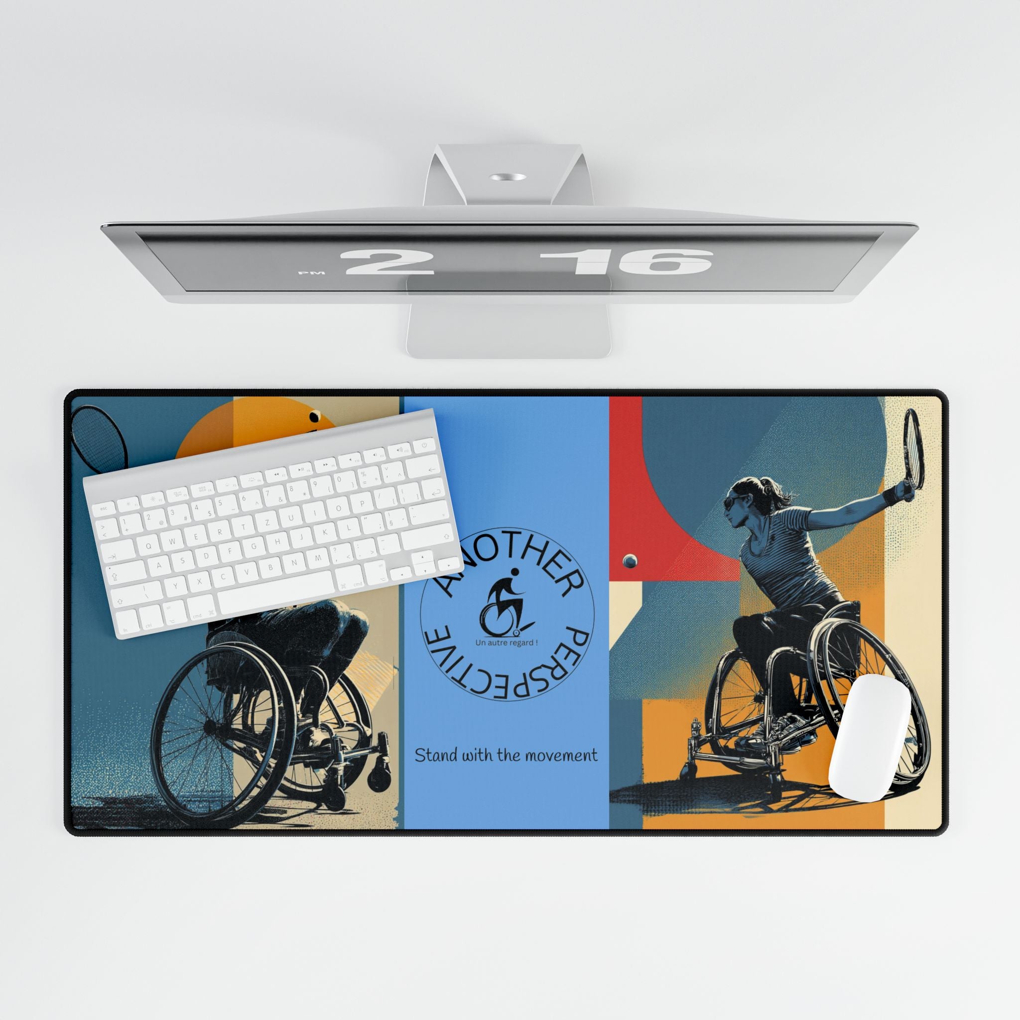 Adaptive Tennis Sports Desk Mat - Another Perspective | Motivational Workspace Décor, Office Gift, Inspirational Desk Pad, Home Office Decor, [...]