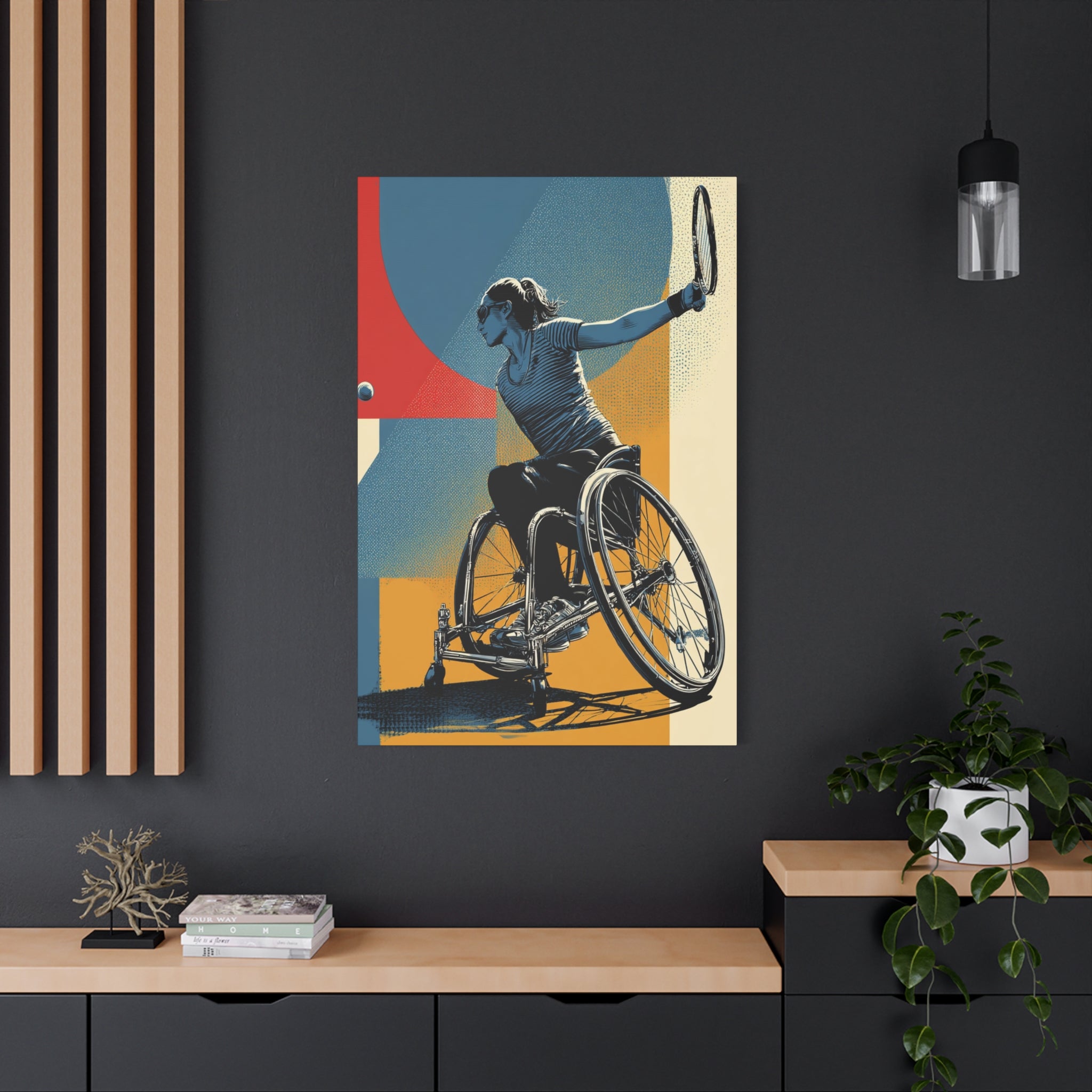 Empowering Wheelchair Tennis Canvas Art, Inspirational Wall Decor, Motivational Home Decor, Unique Gift for Sports Enthusiasts, [...]