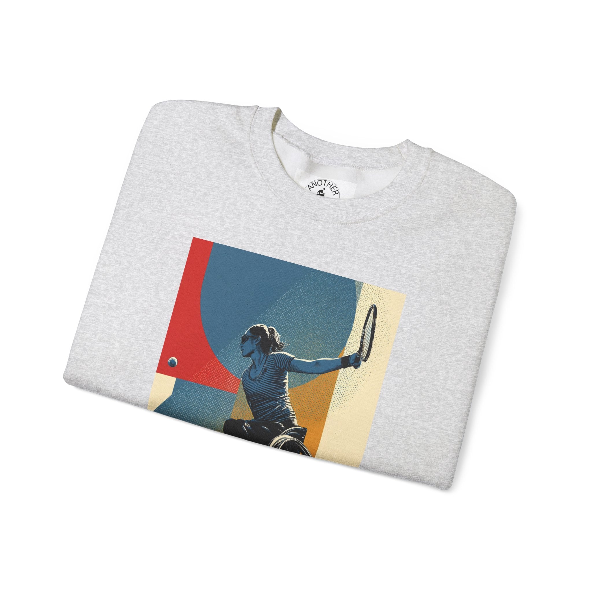 Inclusive WheelChair Course Sports Themed Sweatshirt for Empowerment, Unisex Heavy Blend Crewneck, Inspirational Gift for Activists