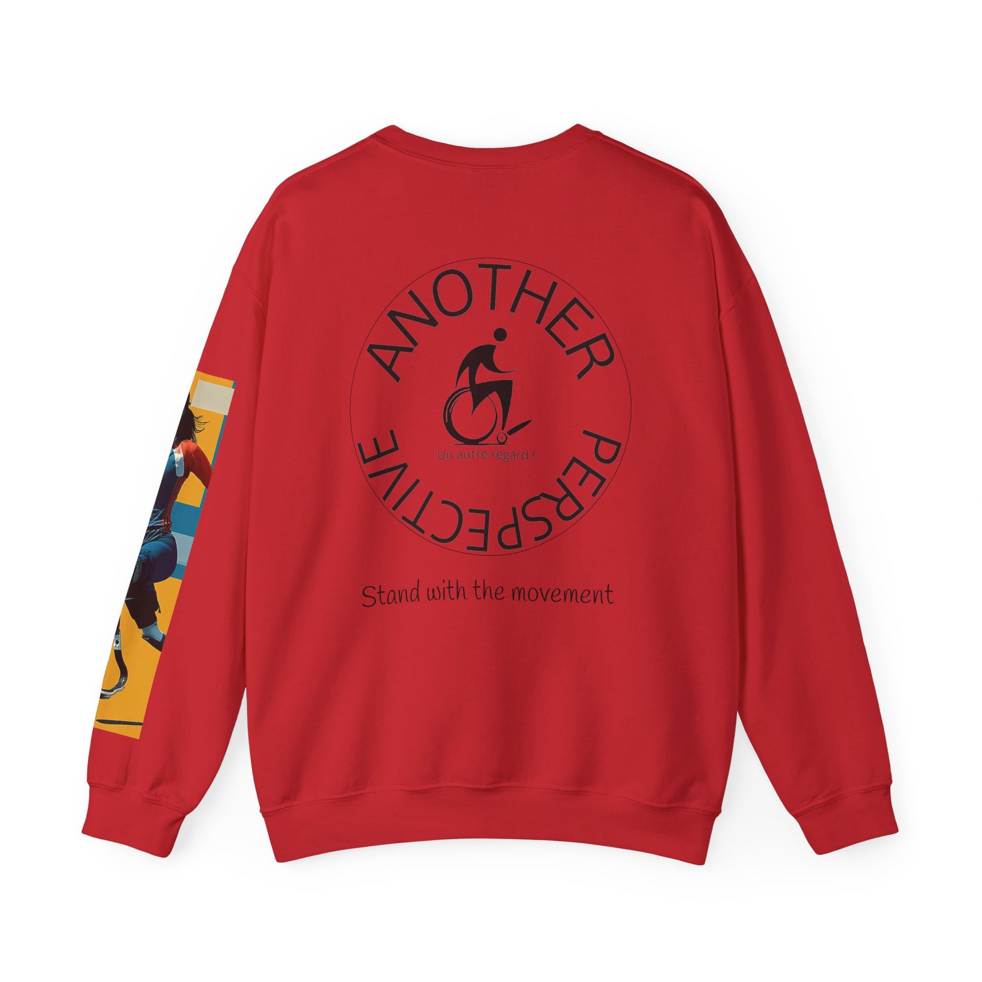 Inclusive WheelChair Course Sports Themed Sweatshirt for Empowerment, Unisex Heavy Blend Crewneck, Inspirational Gift for Activists