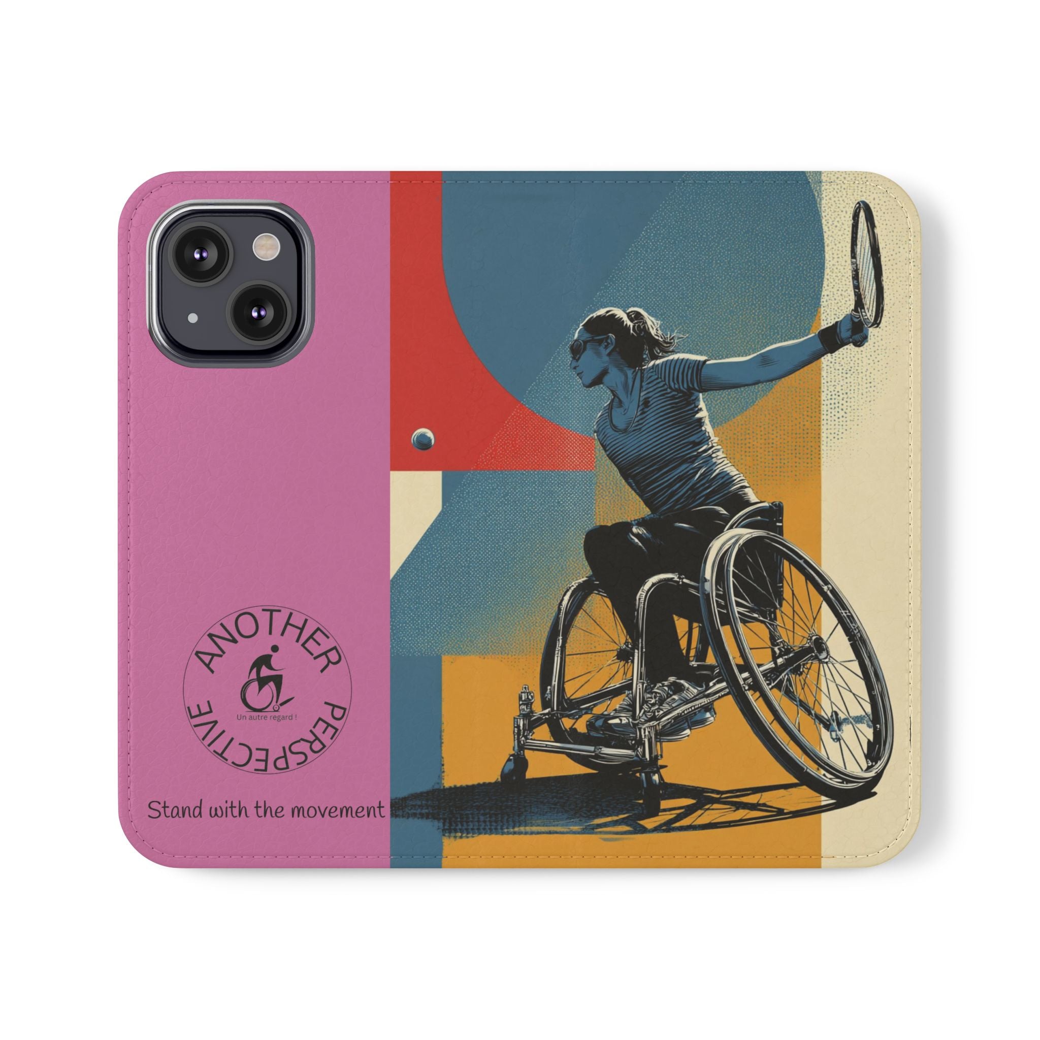 Sporty Flip Case for Athletes Tennis, Phone Wallet Cover, Stylish Mobile Case, Perfect Gift for Sports Fans, Functional Design