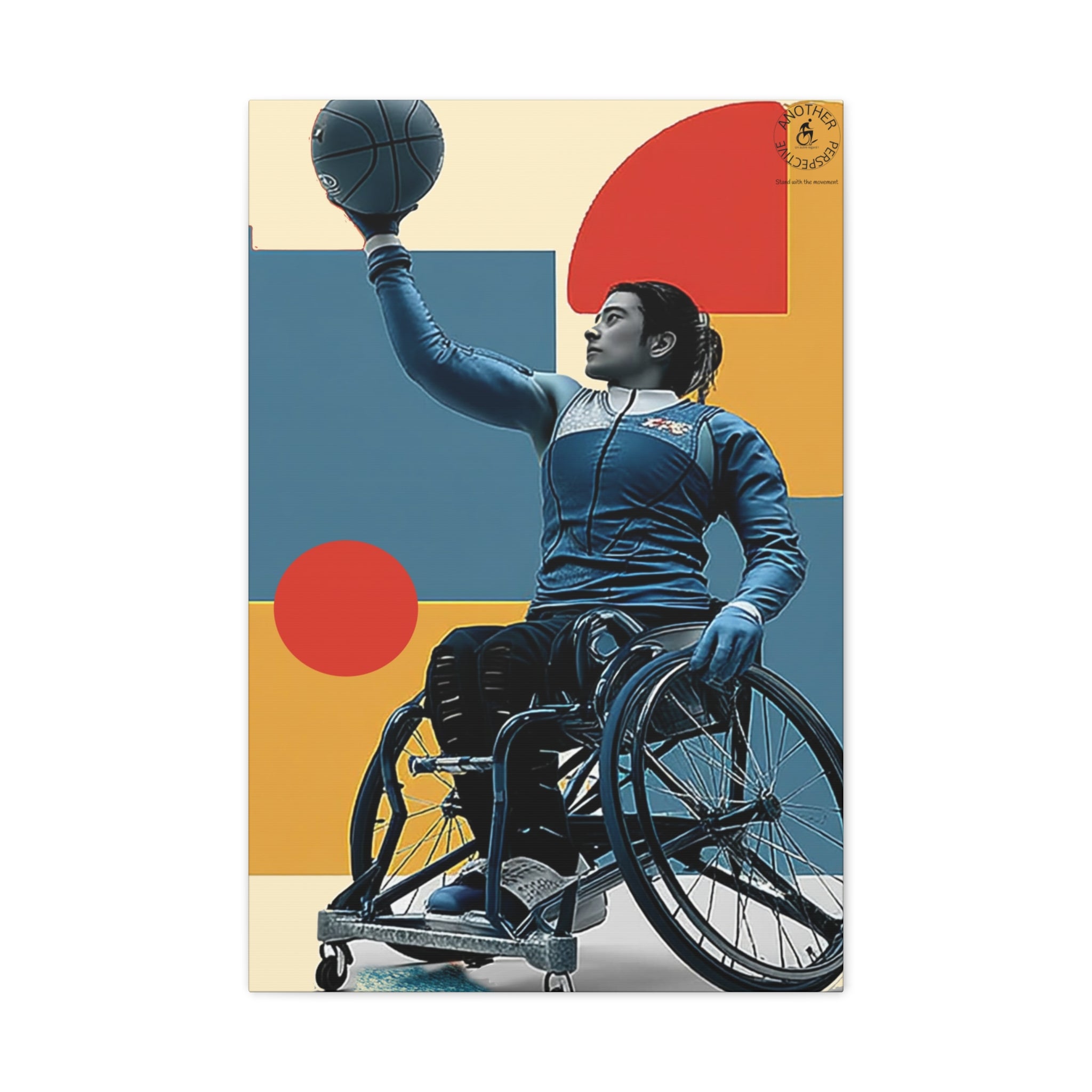Empowering Wheelchair Basket Canvas Art, Inspirational Wall Decor, Motivational Home Decor, Unique Gift for Sports Enthusiasts, [...]