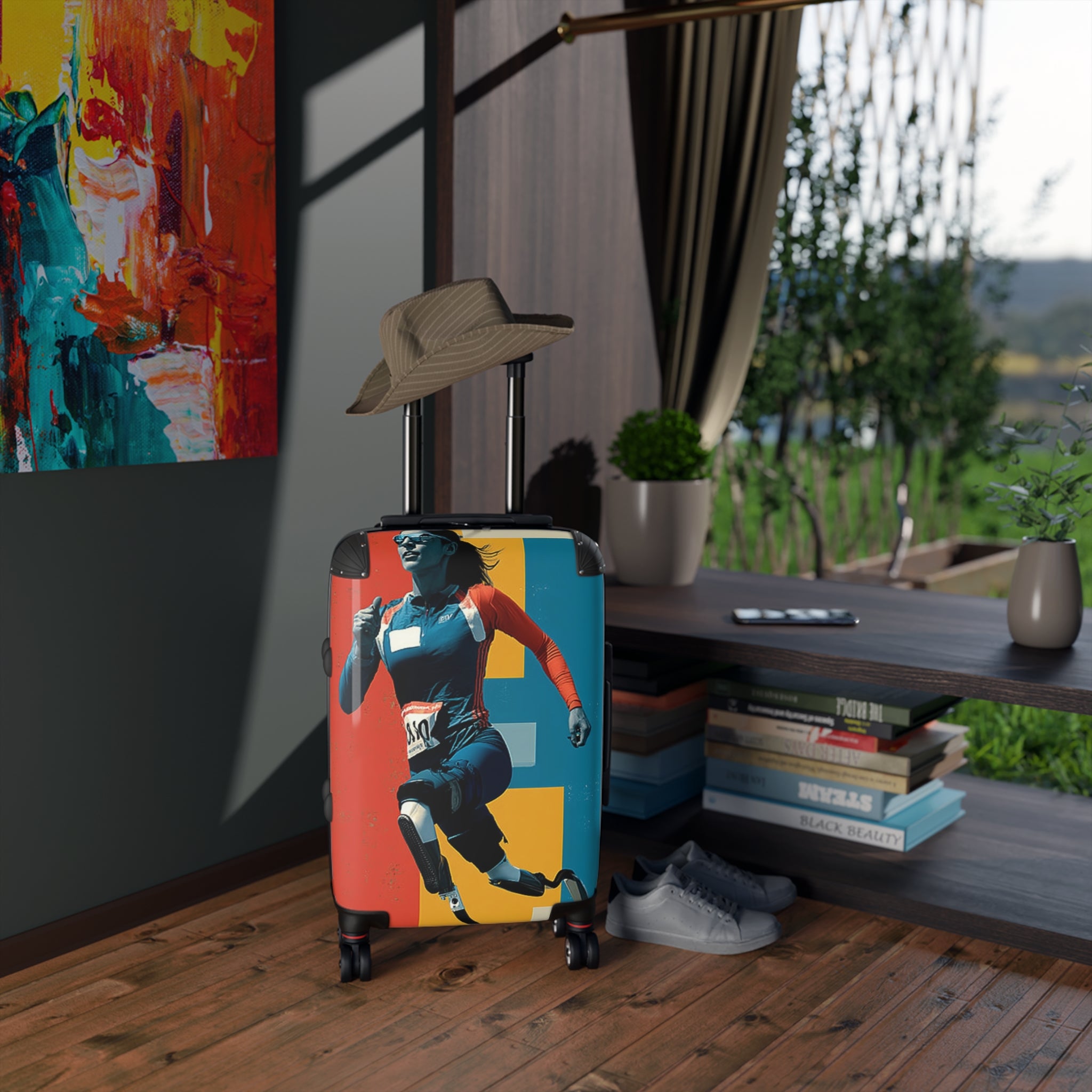 Wheelchair Course Athlete Suitcase - Travel Gear for Adaptive Sports, Unique Luggage, Inspirational Gift, Mobility Travel, Adventure Bag
