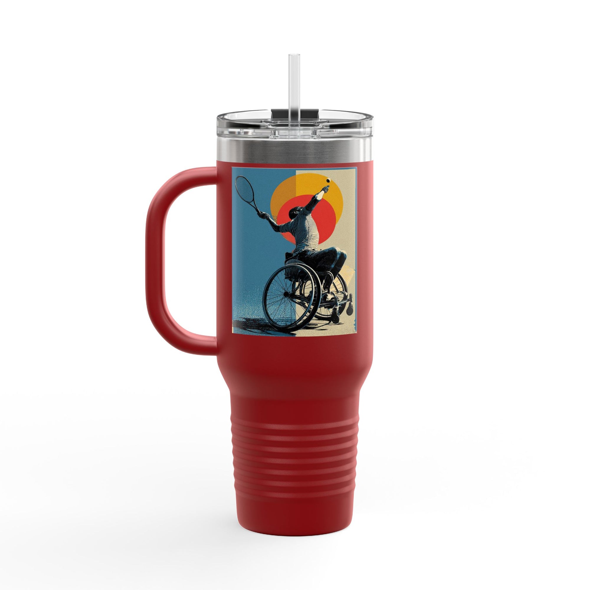 Vibrant Insulated Travel Mug, 40oz | Stylish Drinkware for Outdoor Adventures, Sports, Travel, Gifts