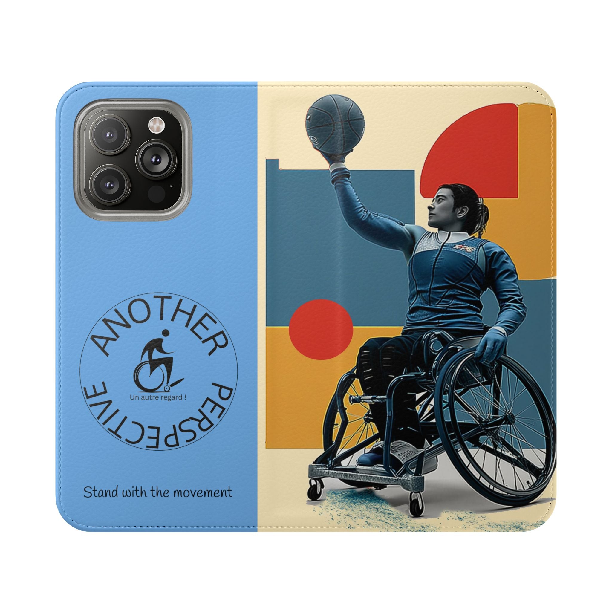 Adaptive Flip Cases for Empowerment, Wheelchair Basketball, Disability Awareness, Inspirational Gifts, Supportive Accessories