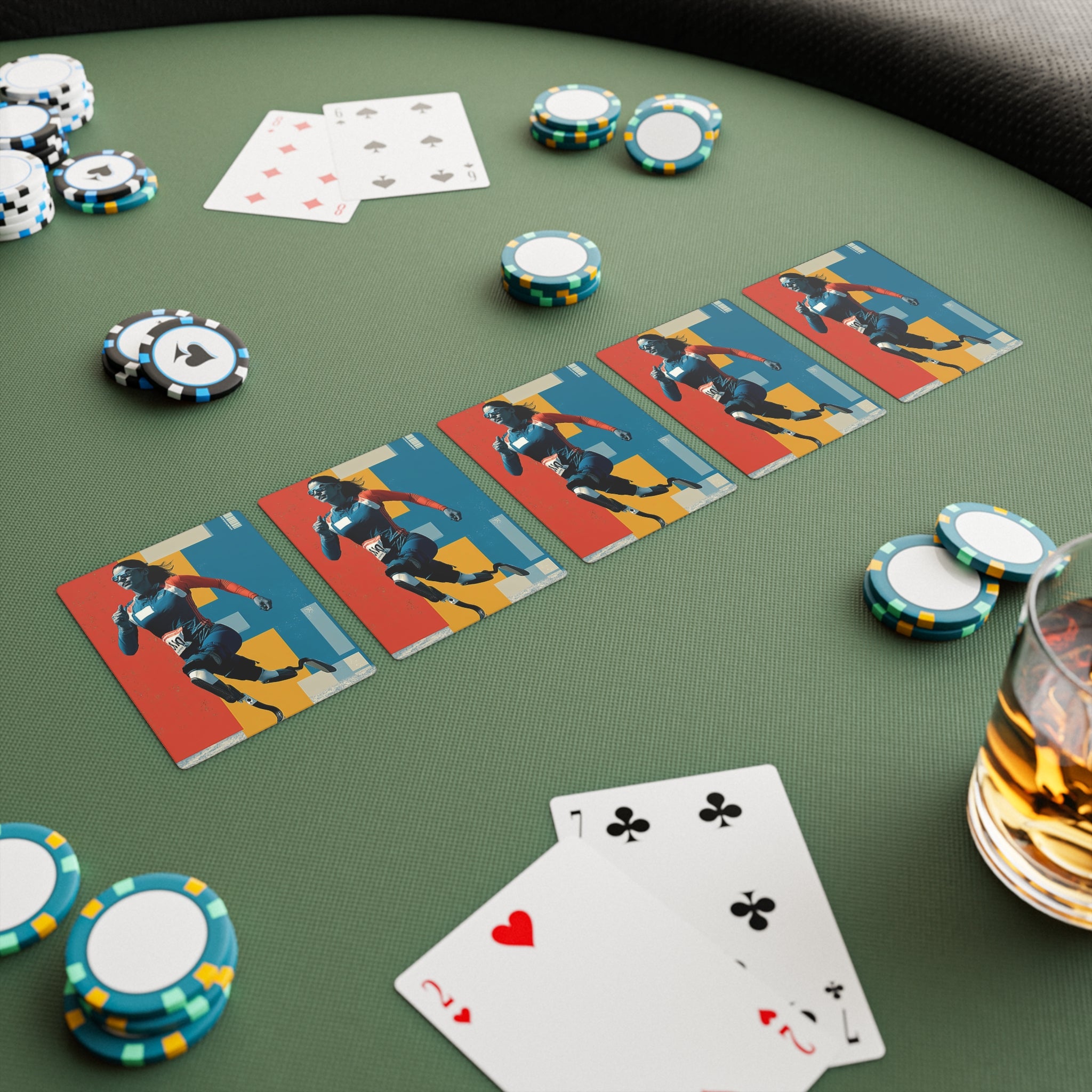 Poker Card Set Course, Playing Cards for Game Night, Unique Gift for Poker Lovers, Fun Family Activity, Card Game Accessories, Casino Theme Decor