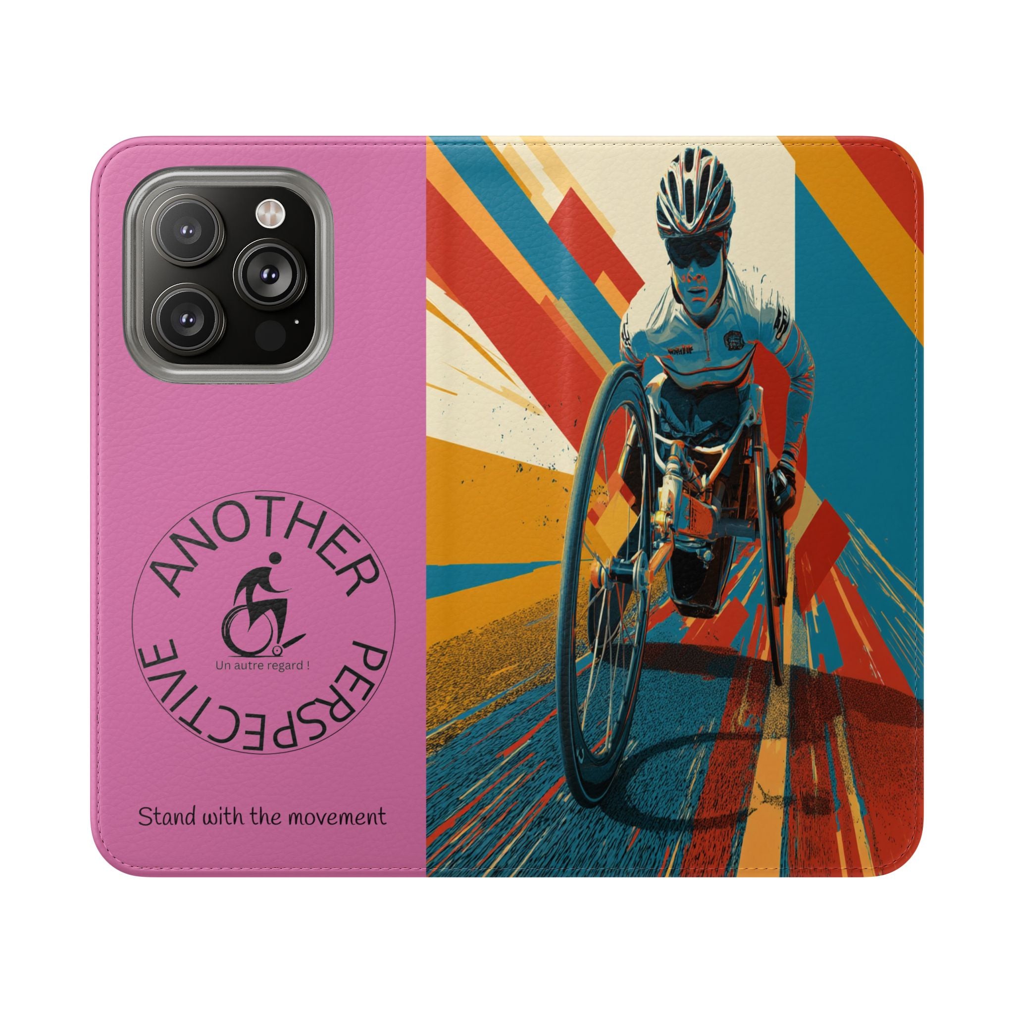 Inclusive Flip Cases for All Wheelchair, Phone Wallet, Strong & Stylish, Stand with the Movement, Perfect Gift, Everyday Use