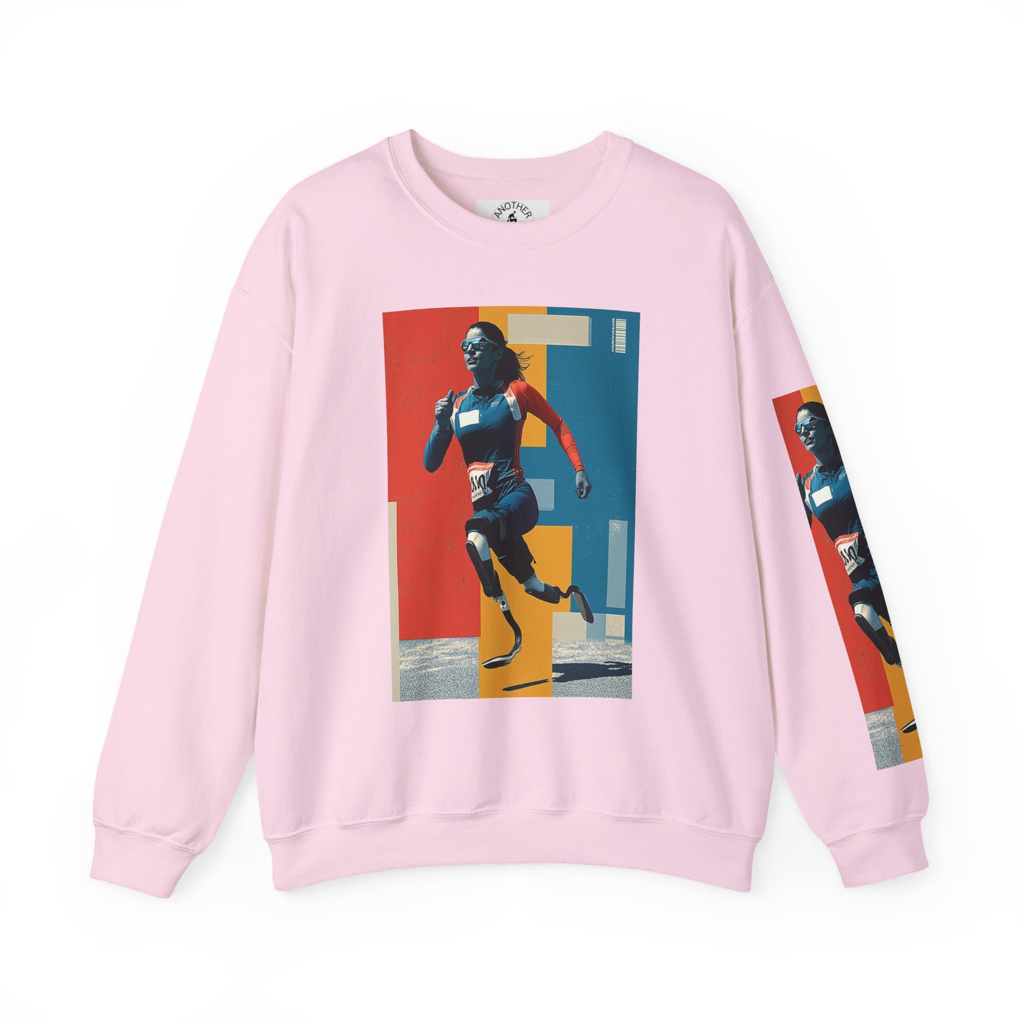 Inclusive WheelChair Course Sports Themed Sweatshirt for Empowerment, Unisex Heavy Blend Crewneck, Inspirational Gift for Activists