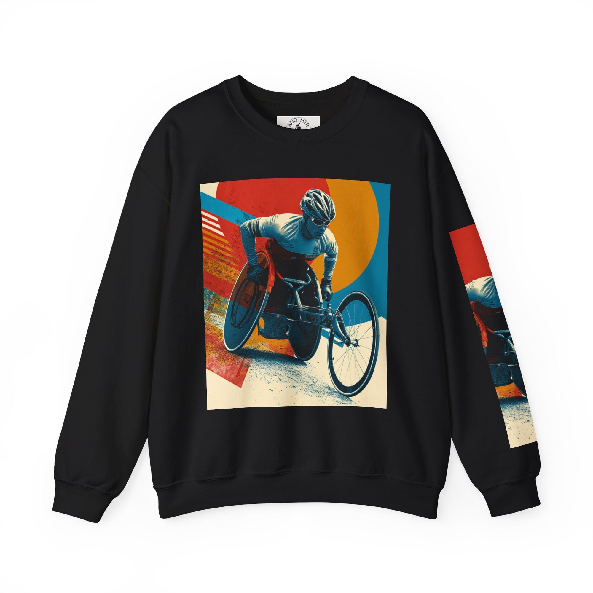 Inclusive WheelChair Course Sports Themed Sweatshirt for Empowerment, Unisex Heavy Blend Crewneck, Inspirational Gift for Activists