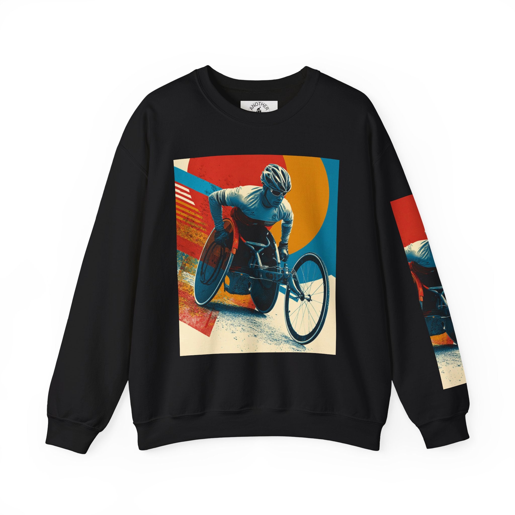 Inclusive WheelChair Course Sports Themed Sweatshirt for Empowerment, Unisex Heavy Blend Crewneck, Inspirational Gift for Activists