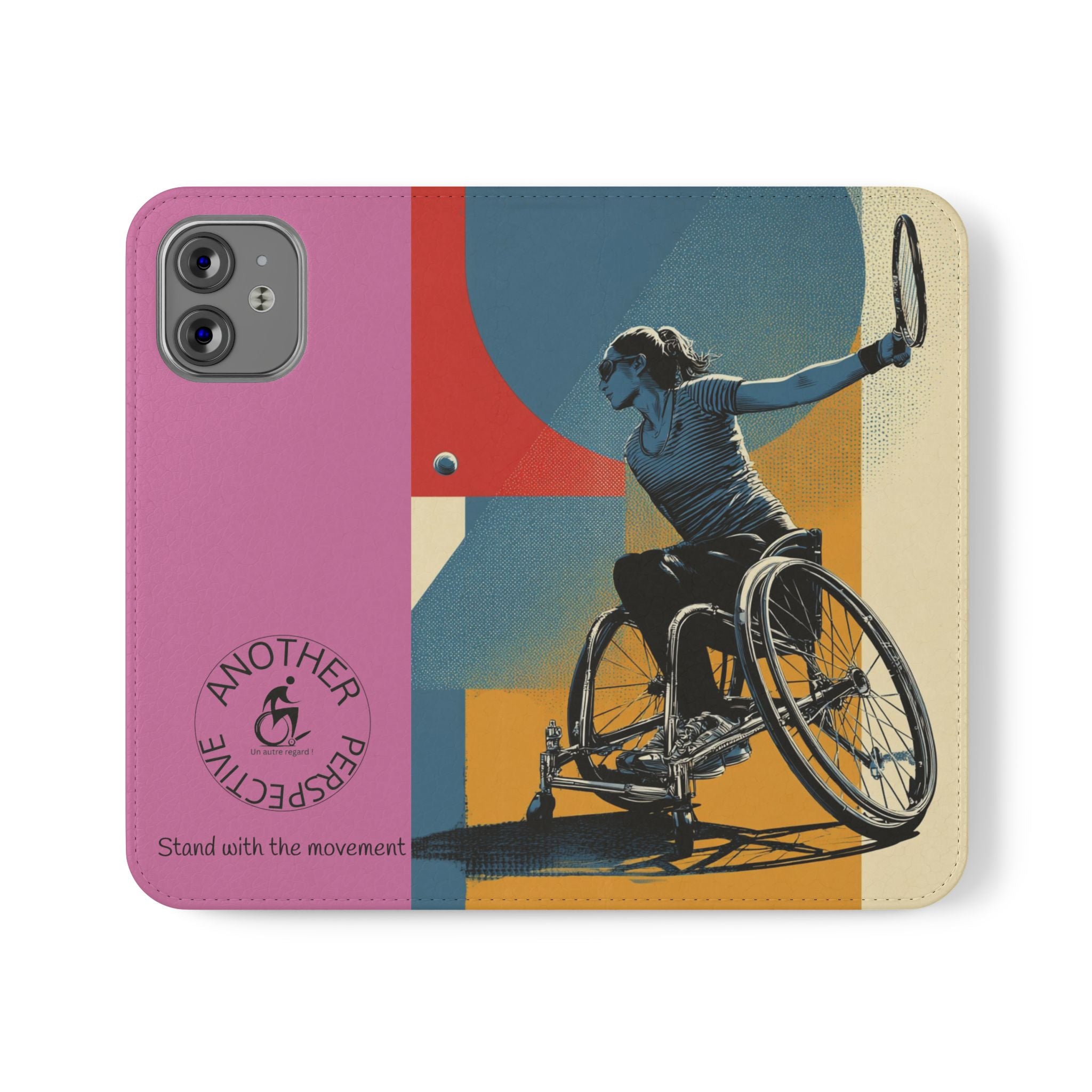 Sporty Flip Case for Athletes Tennis, Phone Wallet Cover, Stylish Mobile Case, Perfect Gift for Sports Fans, Functional Design