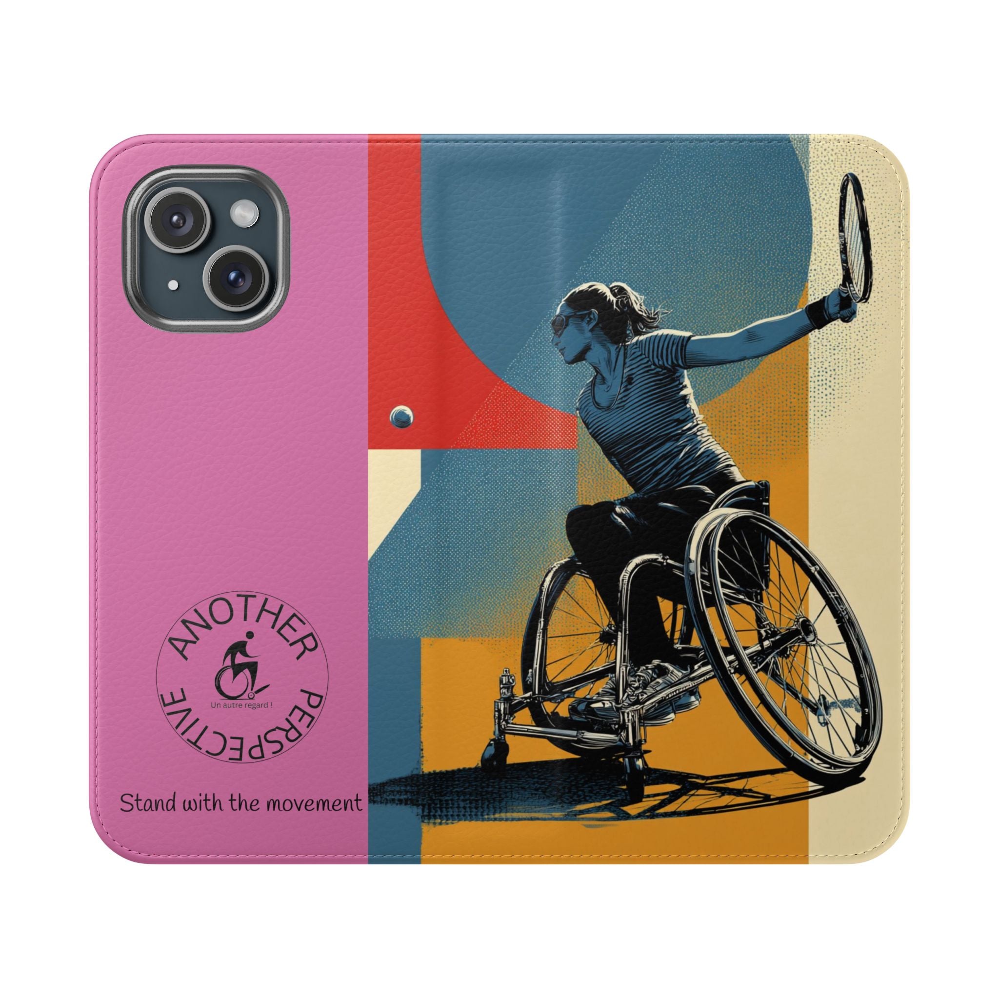 Sporty Flip Case for Athletes Tennis, Phone Wallet Cover, Stylish Mobile Case, Perfect Gift for Sports Fans, Functional Design