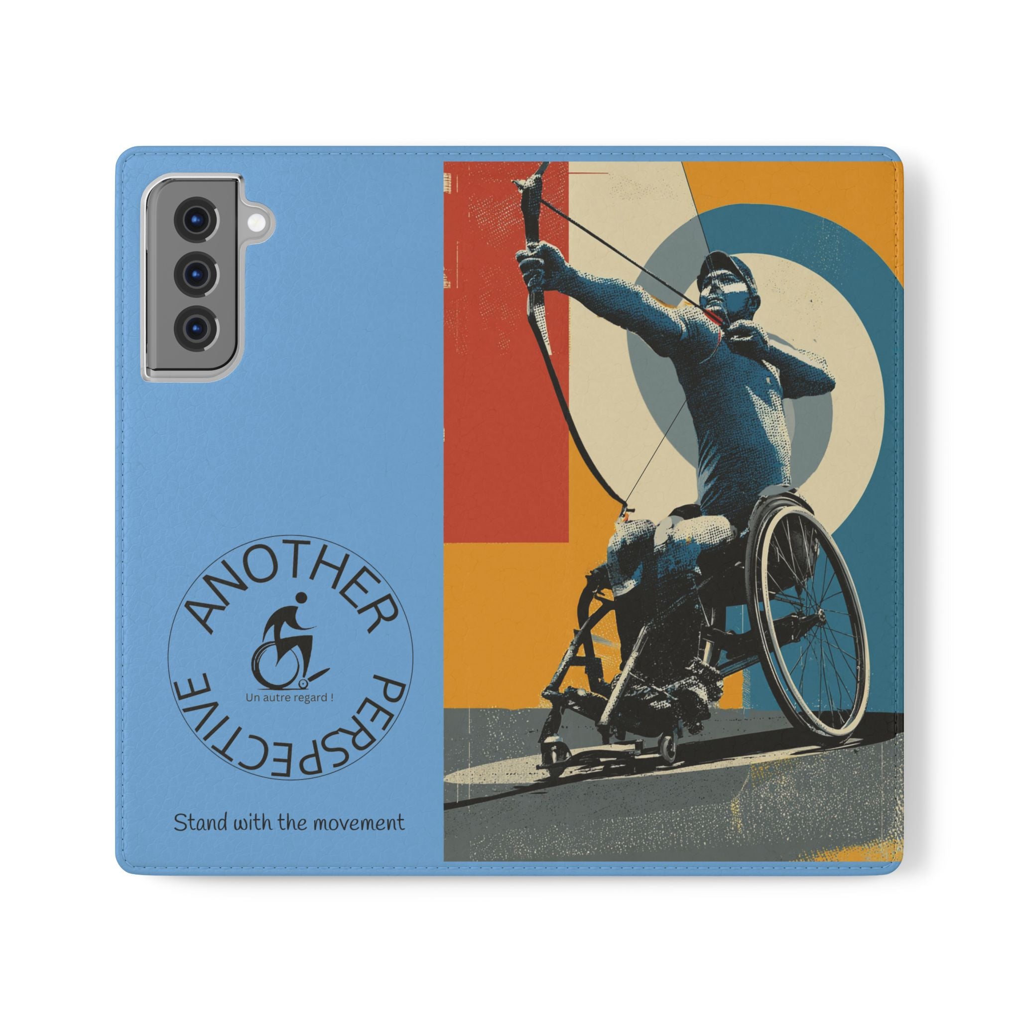 Sporty Flip Case for Athletes Archery, Phone Wallet Cover, Stylish Mobile Case, Perfect Gift for Sports Fans, Functional Design