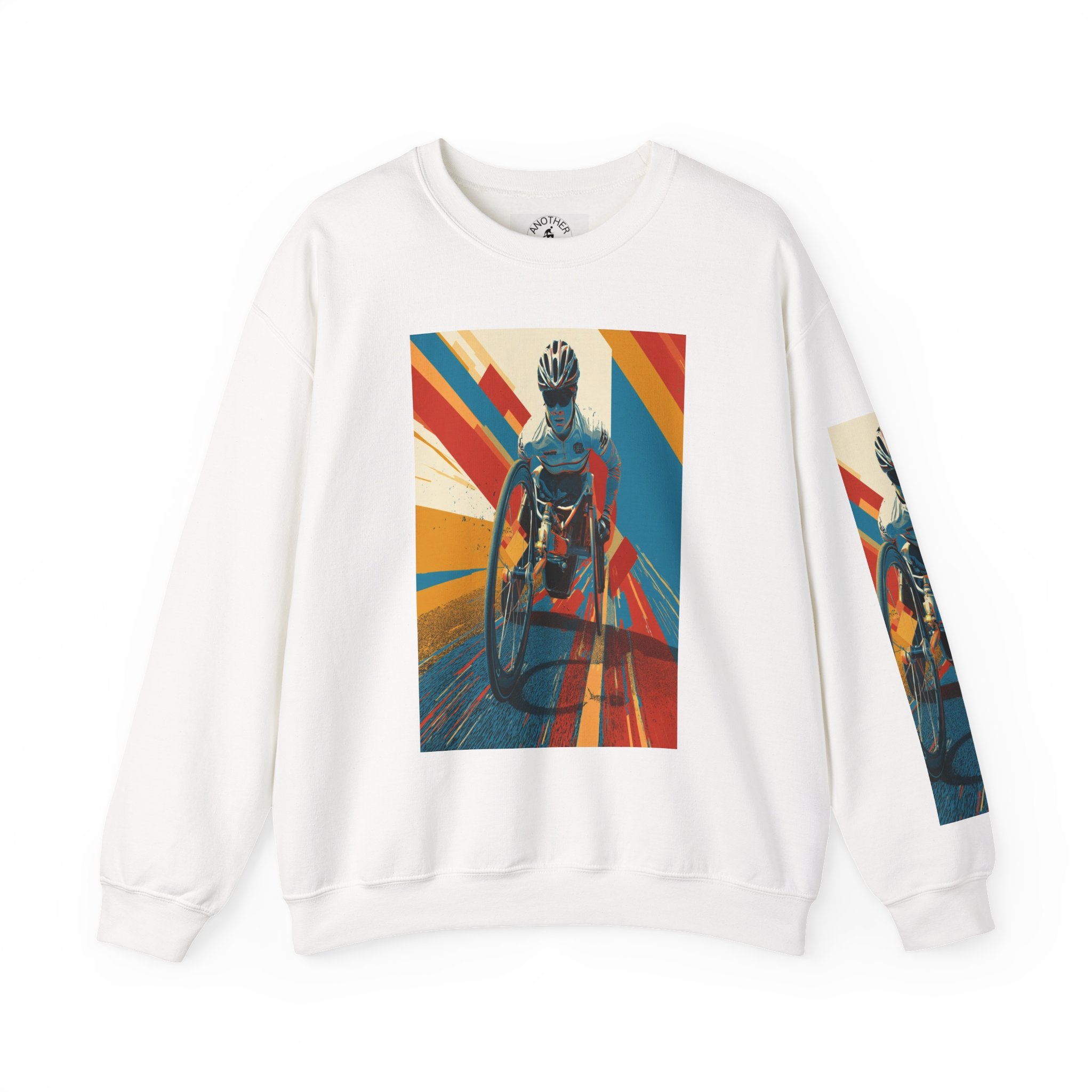 Inclusive WheelChair Course Sports Themed Sweatshirt for Empowerment, Unisex Heavy Blend Crewneck, Inspirational Gift for Activists