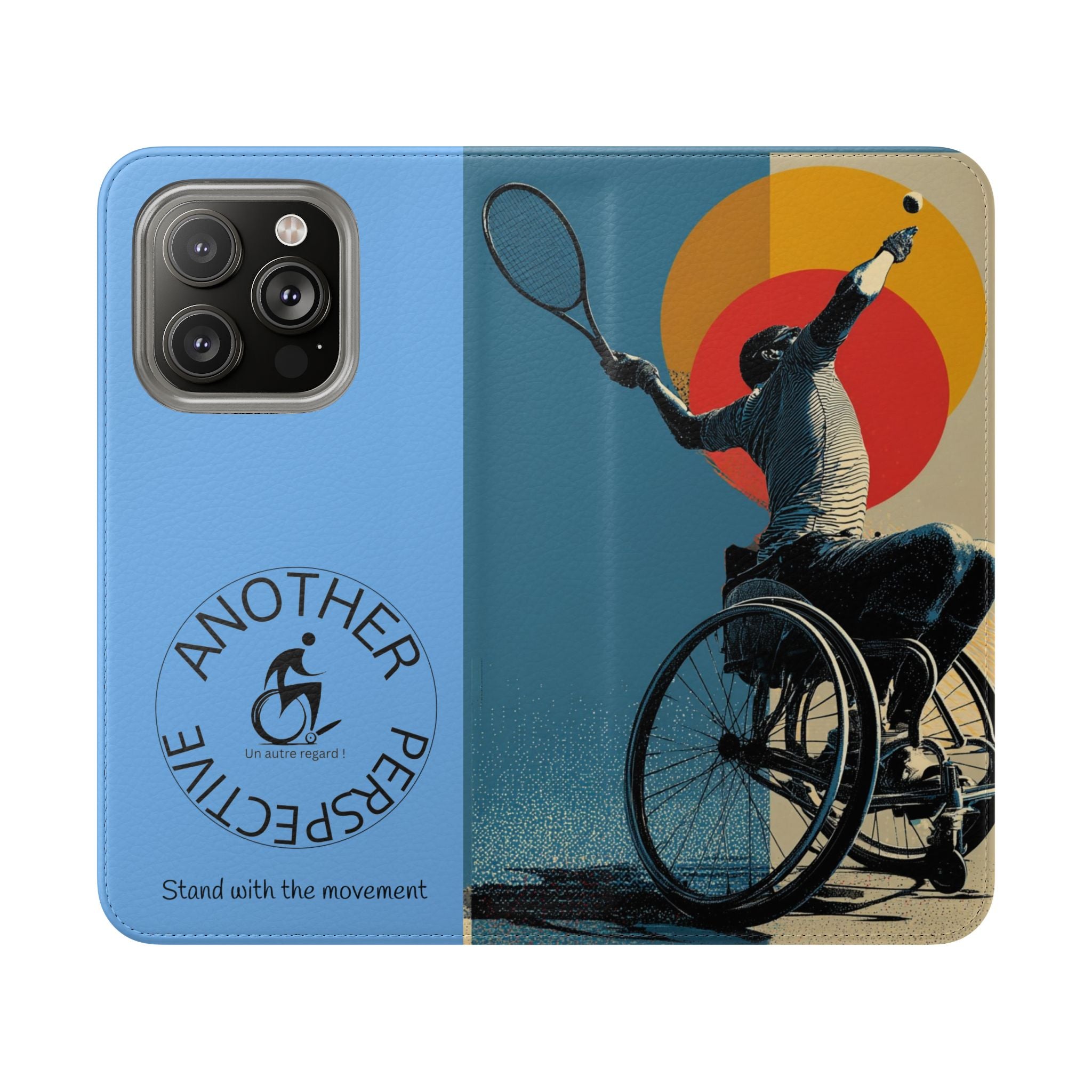 Sporty Flip Case for Athletes Tennis, Phone Wallet Cover, Stylish Mobile Case, Perfect Gift for Sports Fans, Functional Design