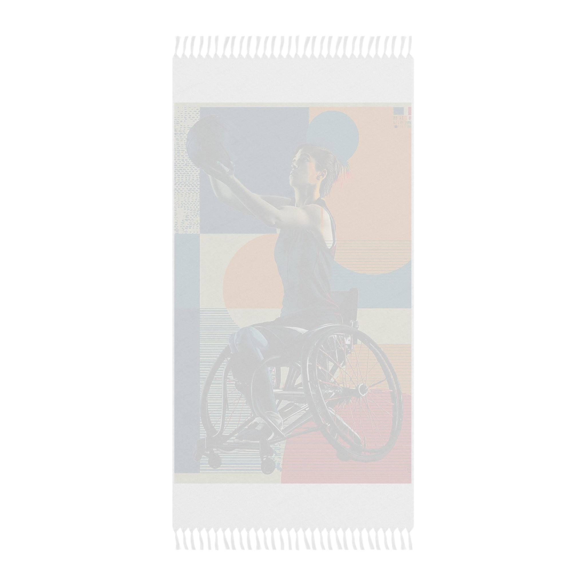 Boho Beach Towel - Vibrant Wheelchair Basket Design for Beach Days, Summer Fun, Gym Workout, Poolside Lounging, Outdoor Adventures