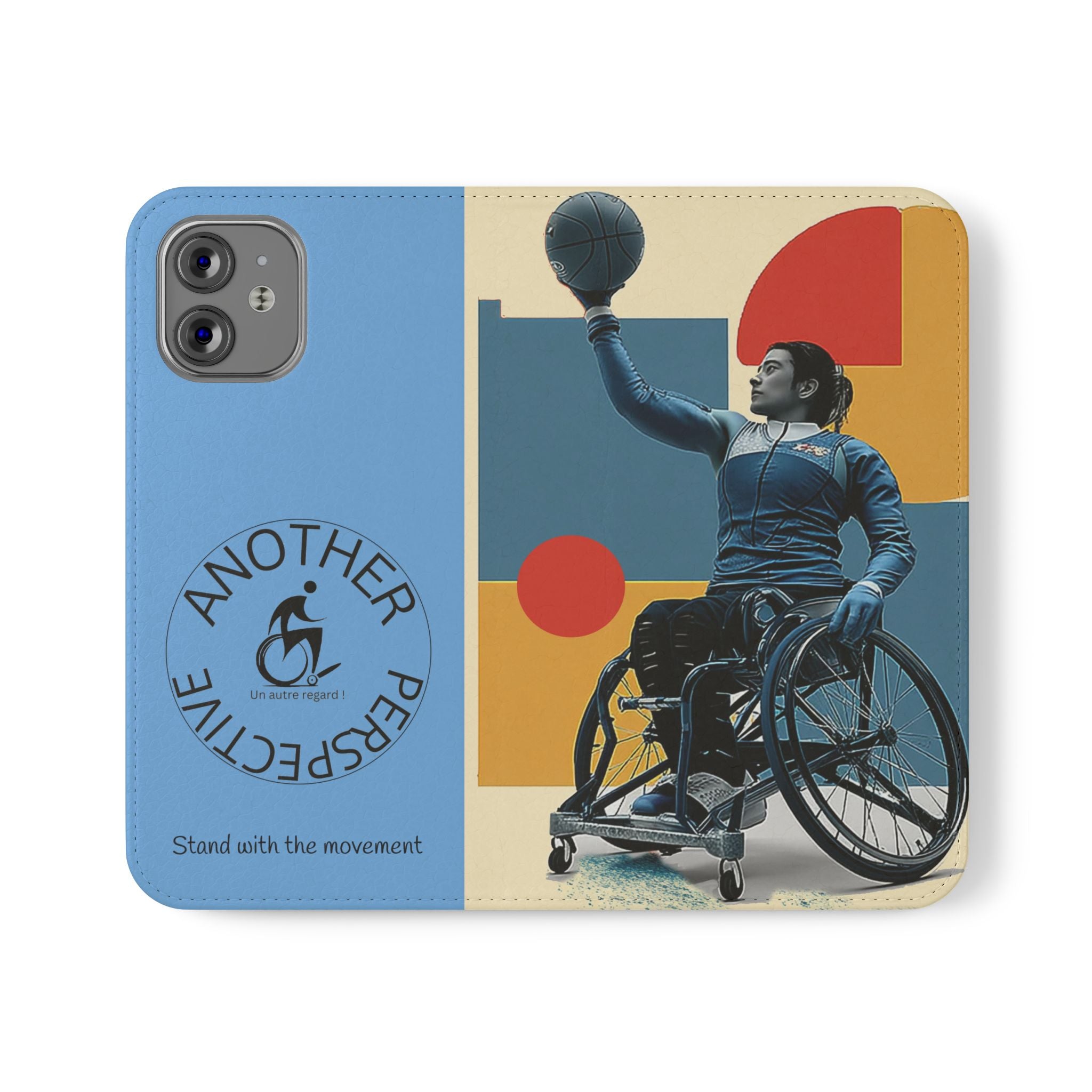 Adaptive Flip Cases for Empowerment, Wheelchair Basketball, Disability Awareness, Inspirational Gifts, Supportive Accessories