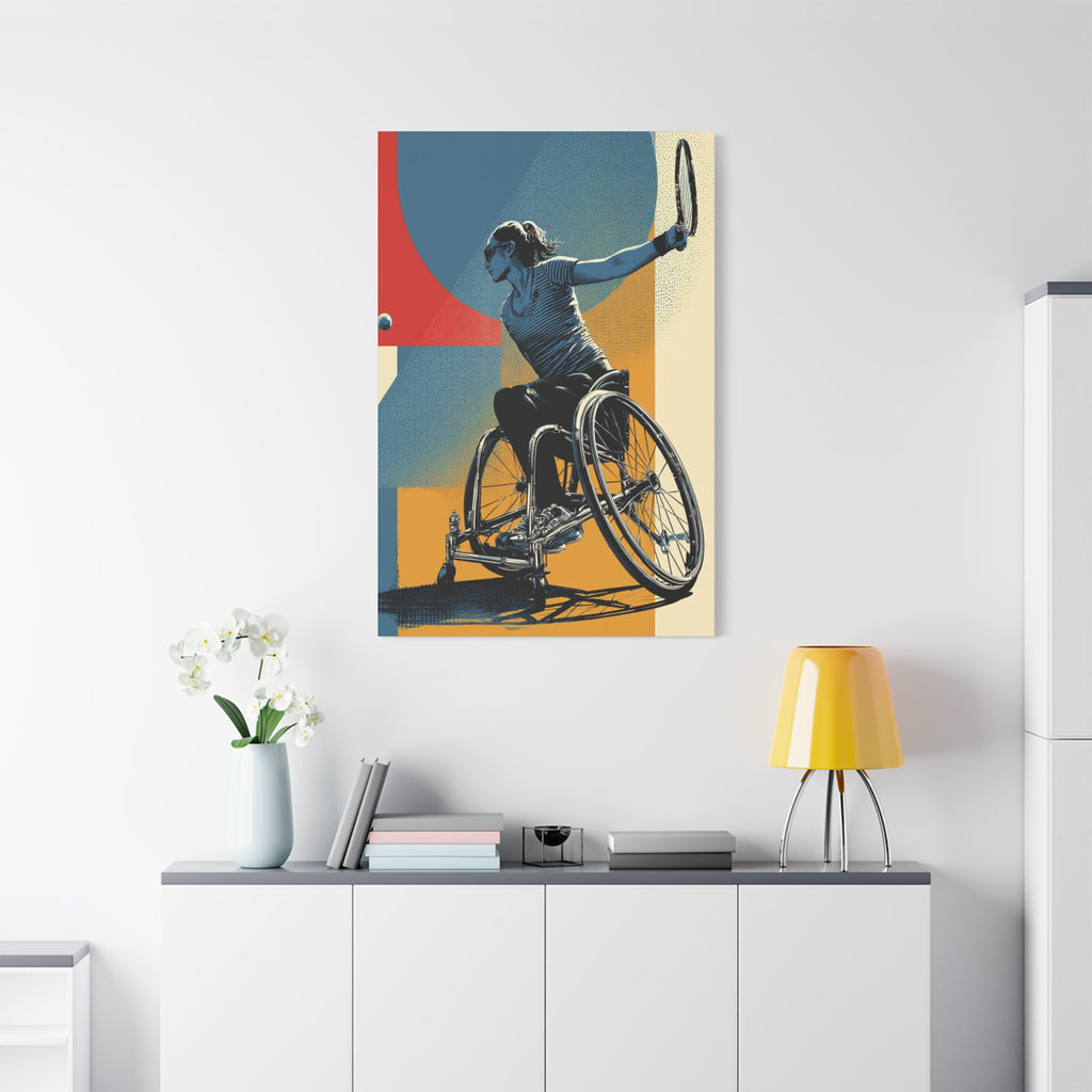 Empowering Wheelchair Tennis Canvas Art, Inspirational Wall Decor, Motivational Home Decor, Unique Gift for Sports Enthusiasts, [...]