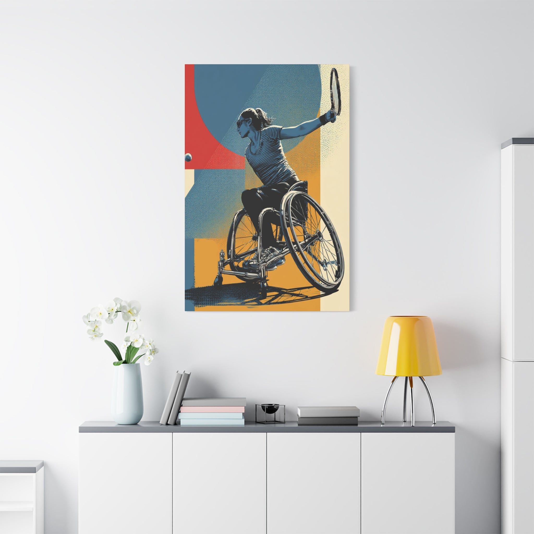 Empowering Wheelchair Tennis Canvas Art, Inspirational Wall Decor, Motivational Home Decor, Unique Gift for Sports Enthusiasts, [...]