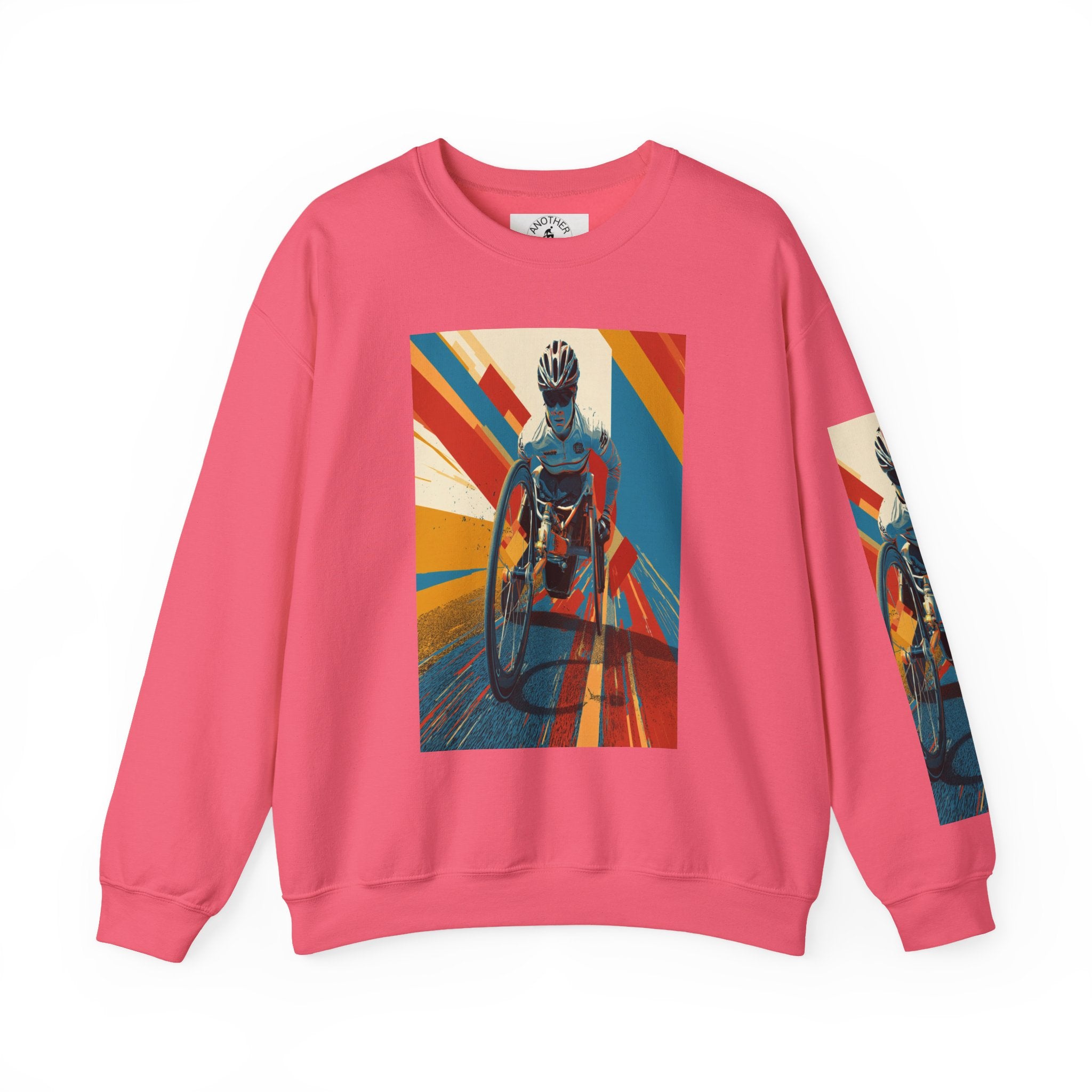 Inclusive WheelChair Course Sports Themed Sweatshirt for Empowerment, Unisex Heavy Blend Crewneck, Inspirational Gift for Activists