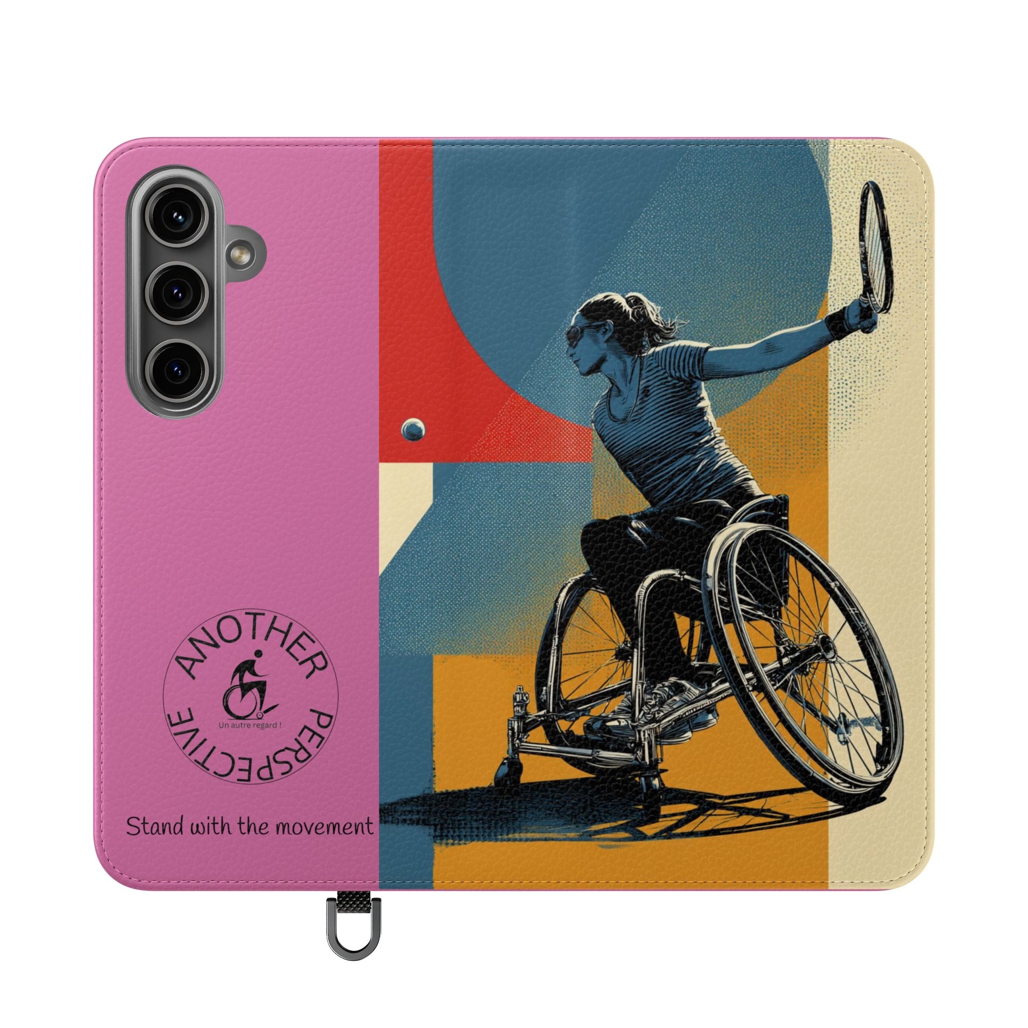 Sporty Flip Case for Athletes Tennis, Phone Wallet Cover, Stylish Mobile Case, Perfect Gift for Sports Fans, Functional Design