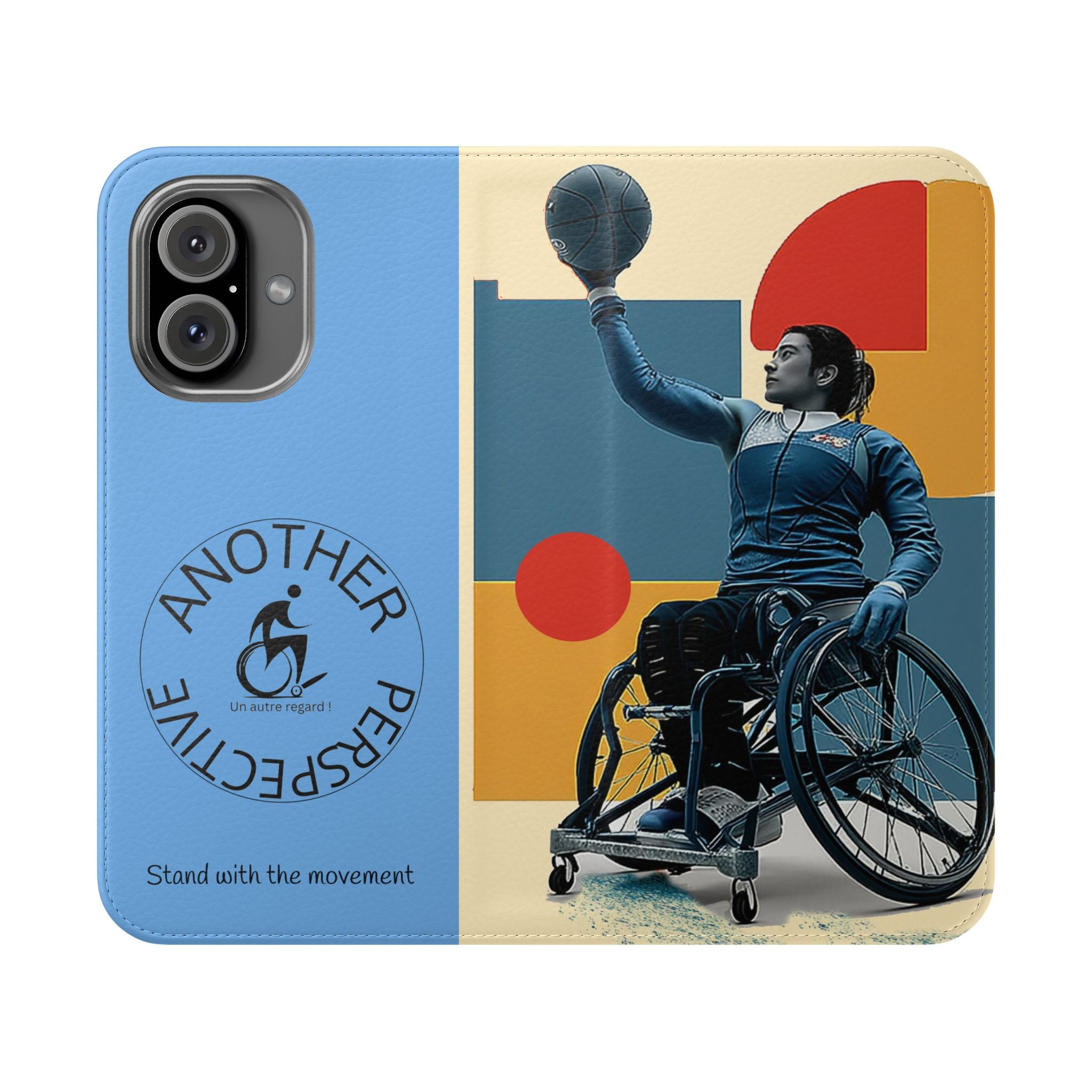 Adaptive Flip Cases for Empowerment, Wheelchair Basketball, Disability Awareness, Inspirational Gifts, Supportive Accessories