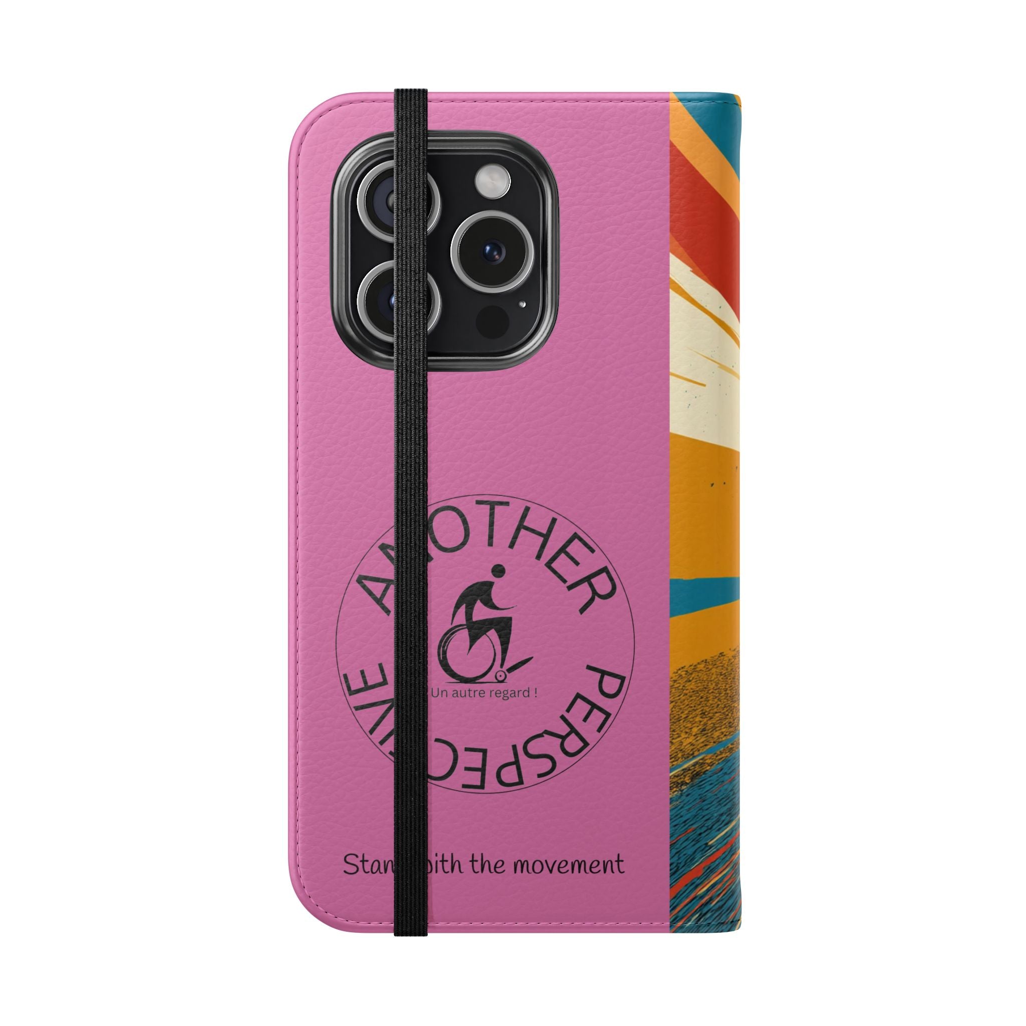 Inclusive Flip Cases for All Wheelchair, Phone Wallet, Strong & Stylish, Stand with the Movement, Perfect Gift, Everyday Use