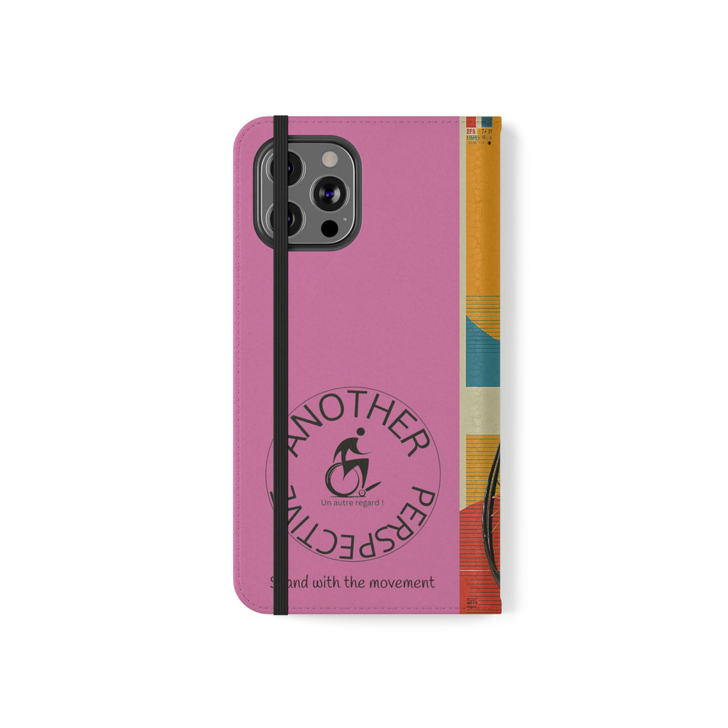 Sporty Flip Case for Wheelchair Basket Athletes, Phone Cover, Active Lifestyle Accessory, Gift for Sports Lovers, Personalized Case
