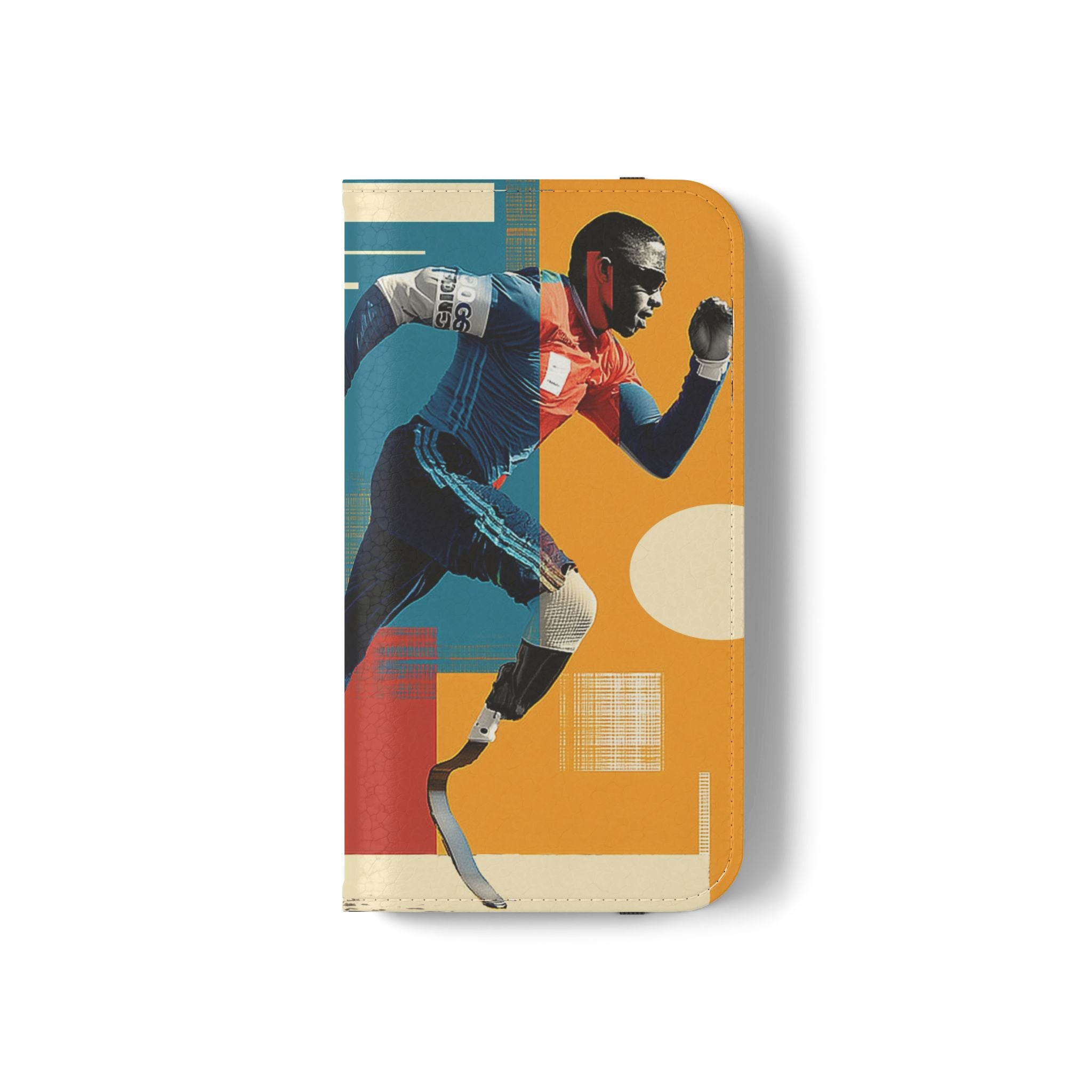 Sporty Flip Case for Athletes Course , Phone Wallet Cover, Stylish Mobile Case, Perfect Gift for Sports Fans, Functional Design